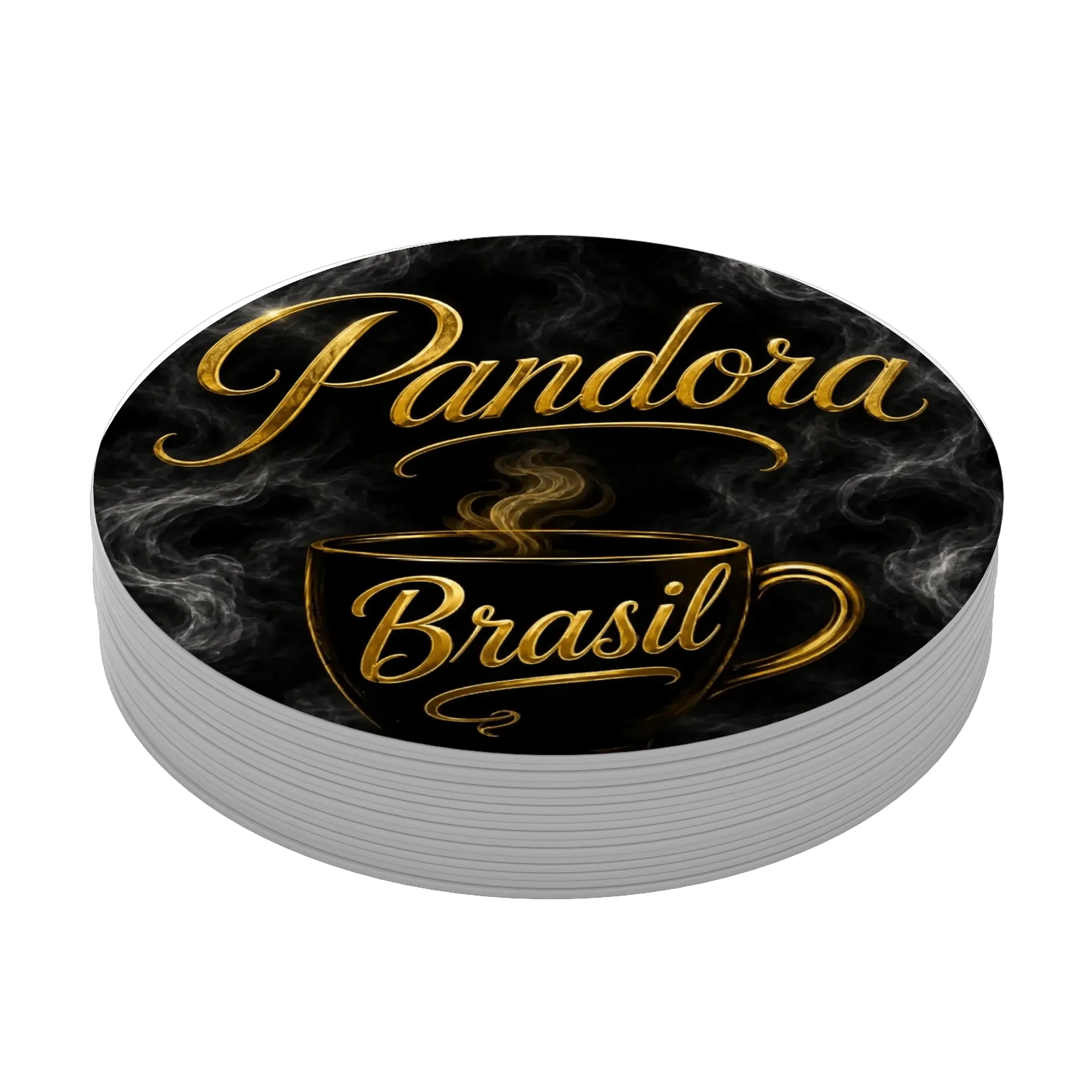 Porta-copo MDF Panodora Brasil Edition Metal Golde - Imagem 4