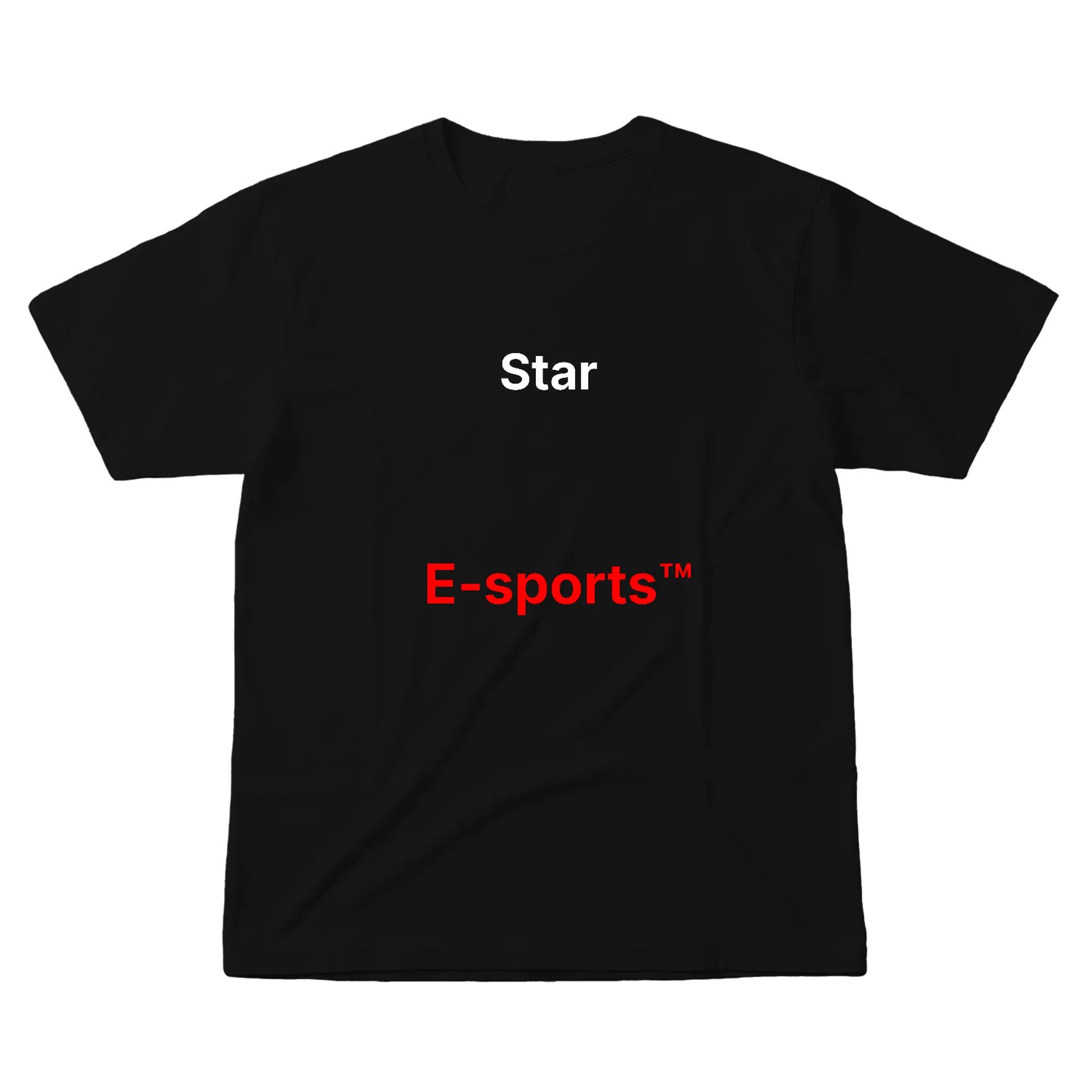 Camiseta E-sports Logo 100% Algodão Preto - Imagem 1