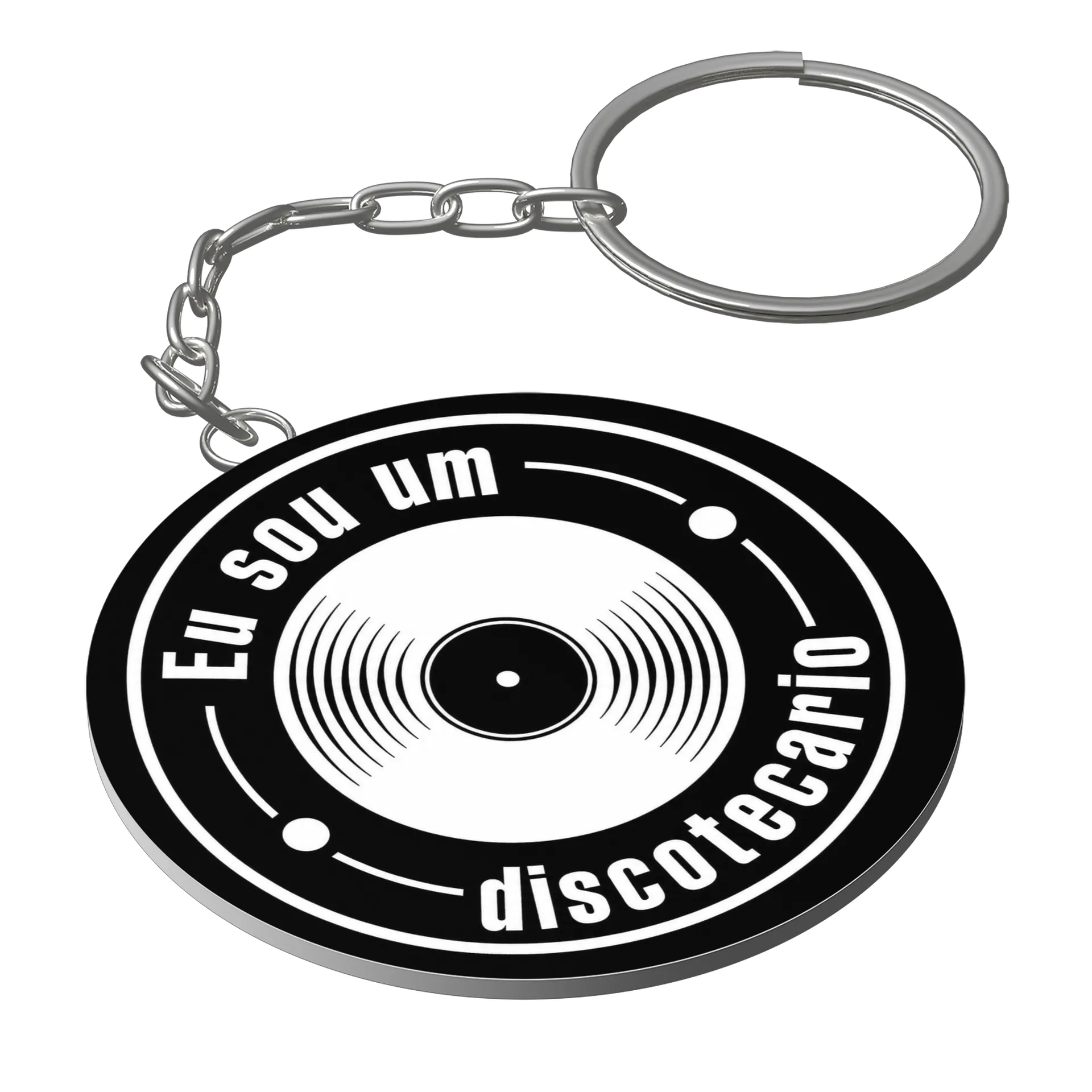 Chaveiro "Eu sou um Discotecário" - Imagem 1