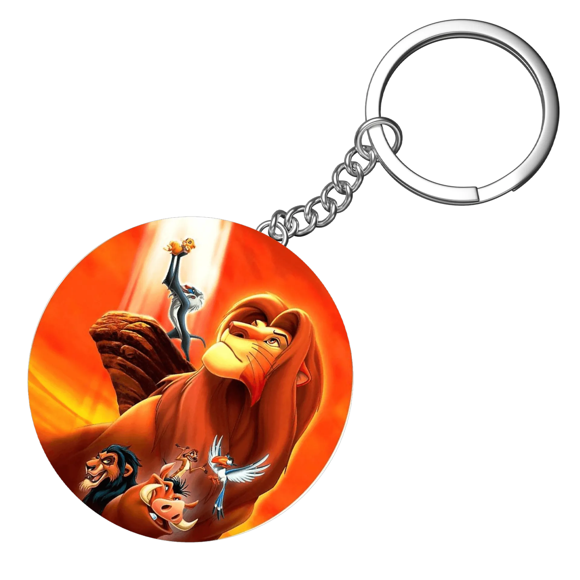Chaveiro MDF Simba O Rei Leão Estampa Cartoon - Imagem 3