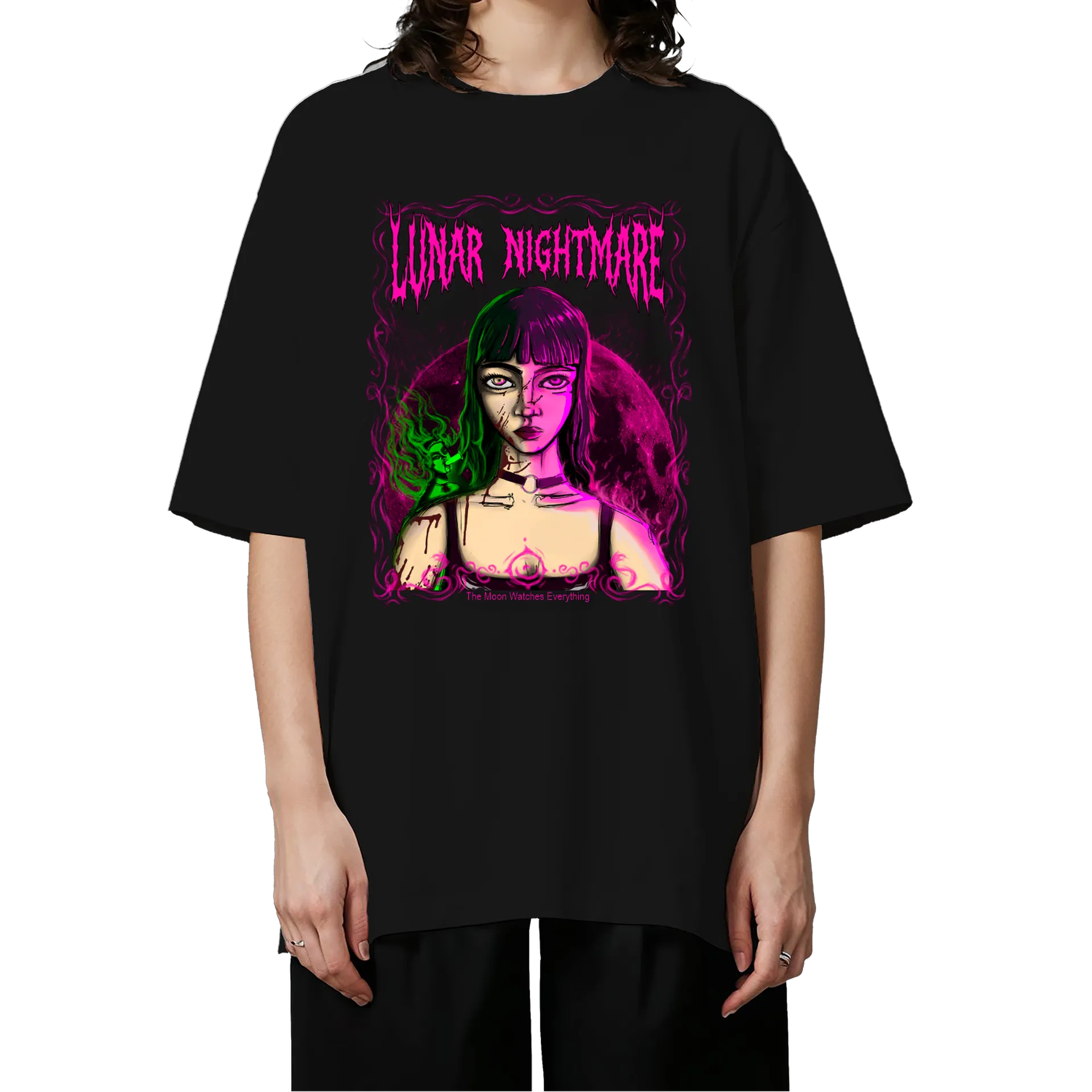 Camiseta Oversized Lunar Nightmare Ketrita - Imagem 3