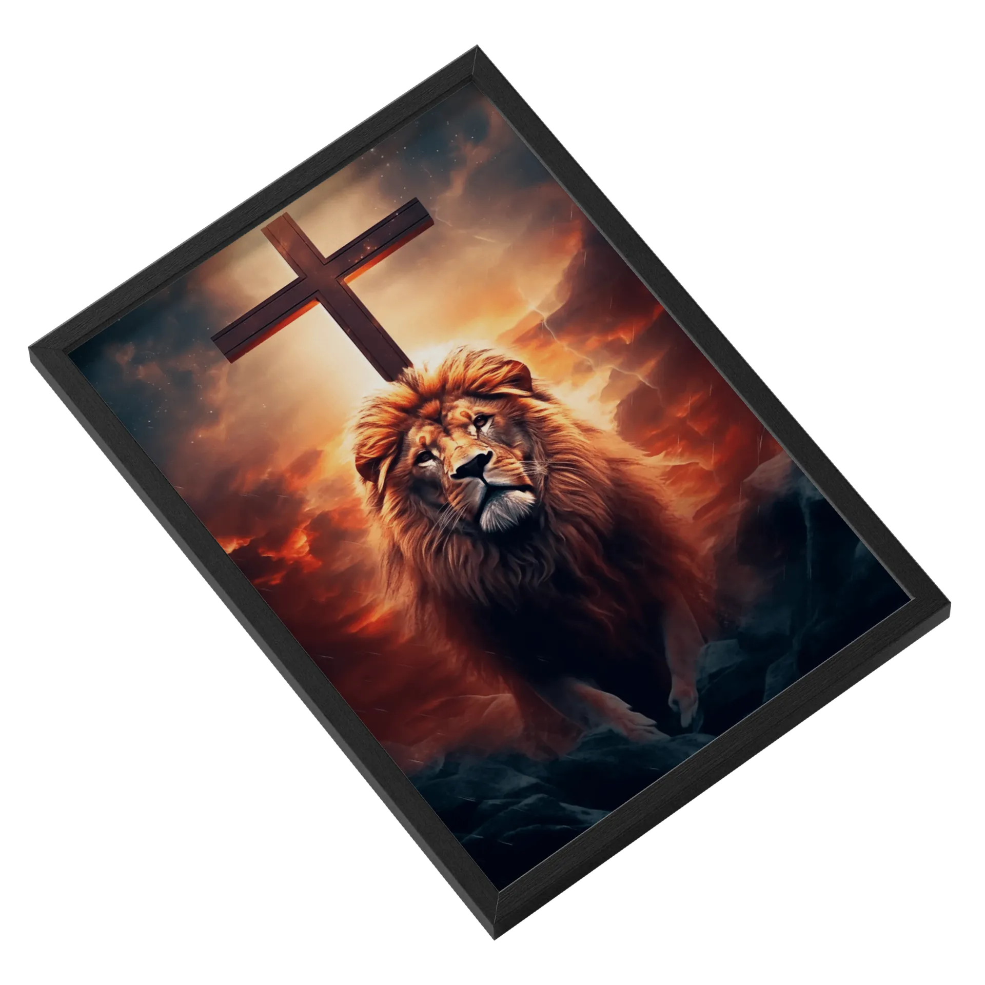 Quadro A3 personalizado Leão de Judá - Imagem 2
