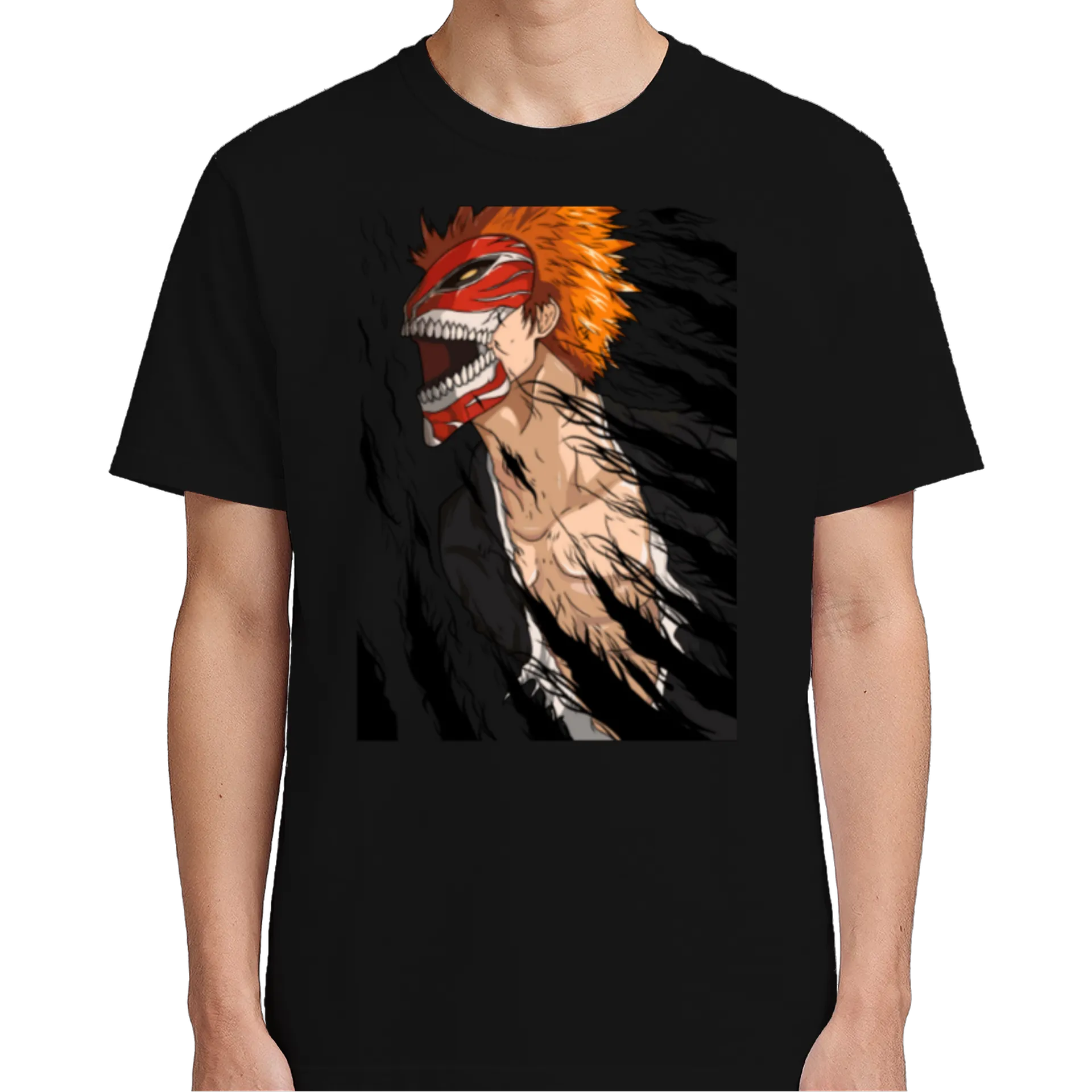 Camiseta Estampa Anime Máscara Vermelha 100% Algodão - Imagem 5