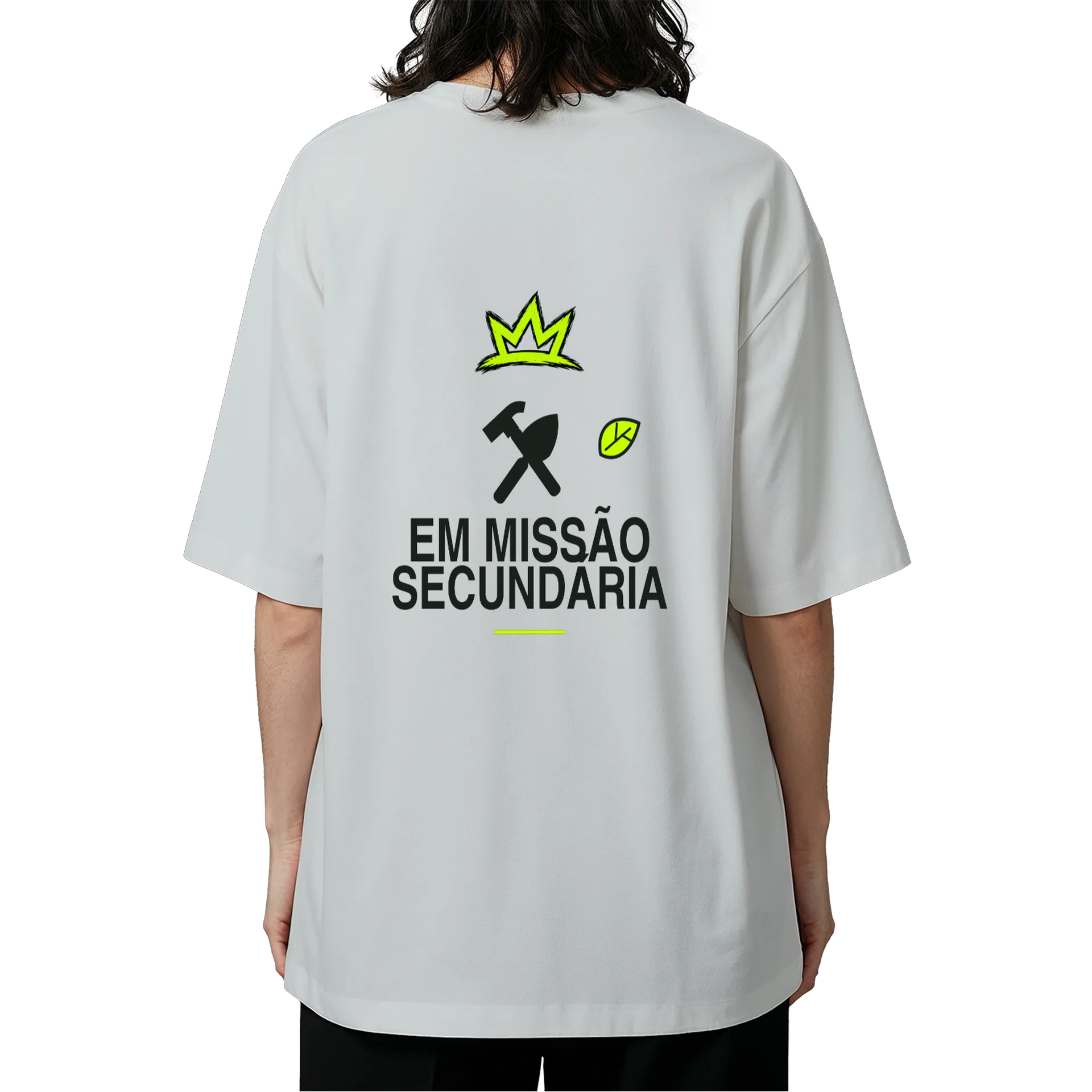 Camiseta Oversized Missão Branca - Imagem 5