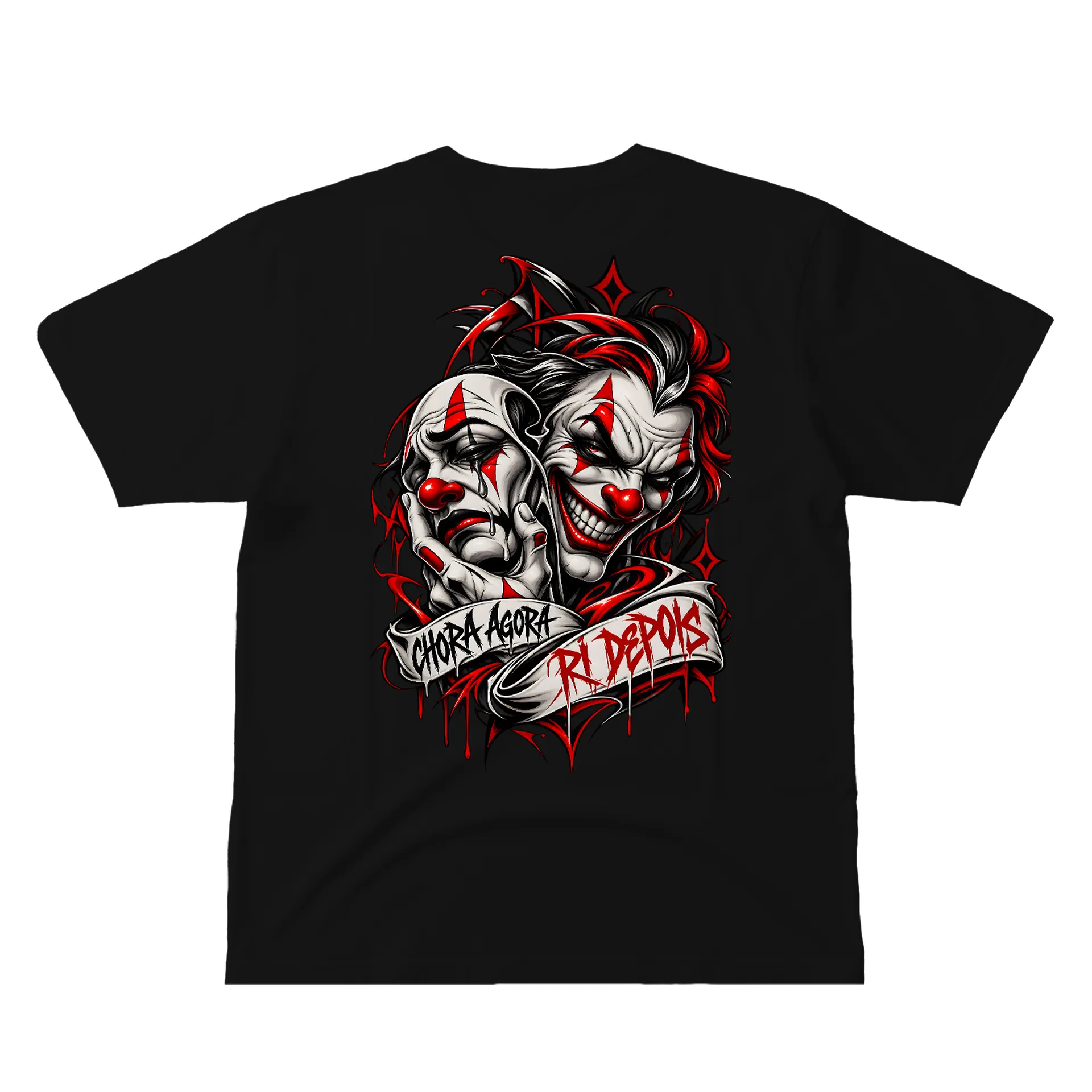 Camiseta N°1 (Chora agora,Ri depois) de WëX — imagem 2 de 6