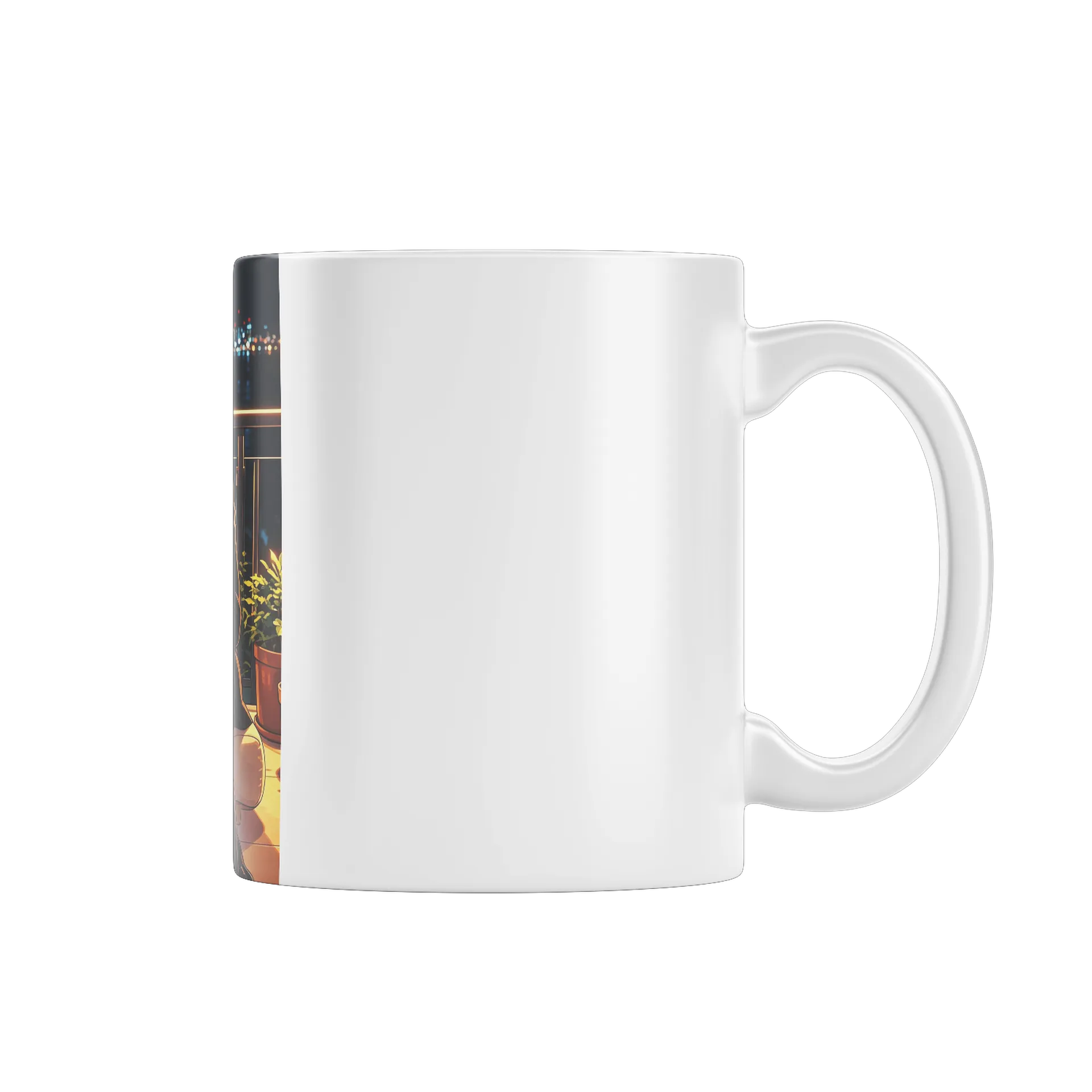 Caneca Cerâmica Casal Romance Noite Vinho 325ml - Imagem 1