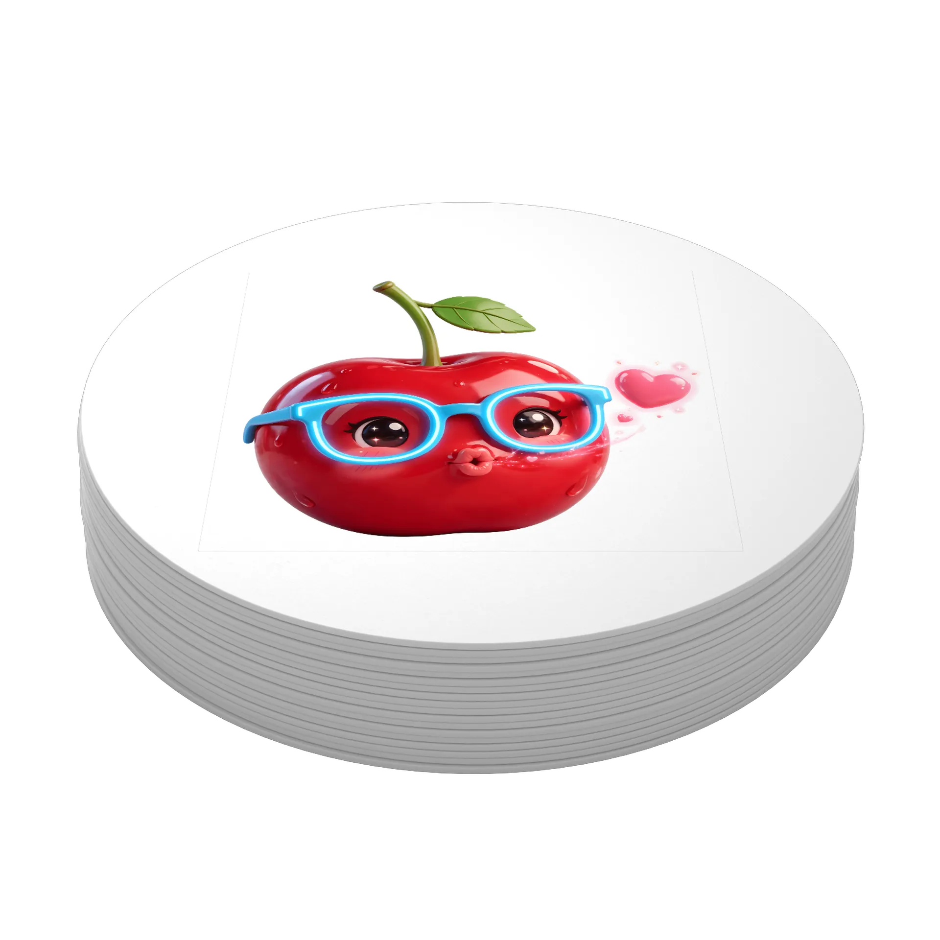 Porta-copo Fruta Glowing Love MDF - Imagem 3