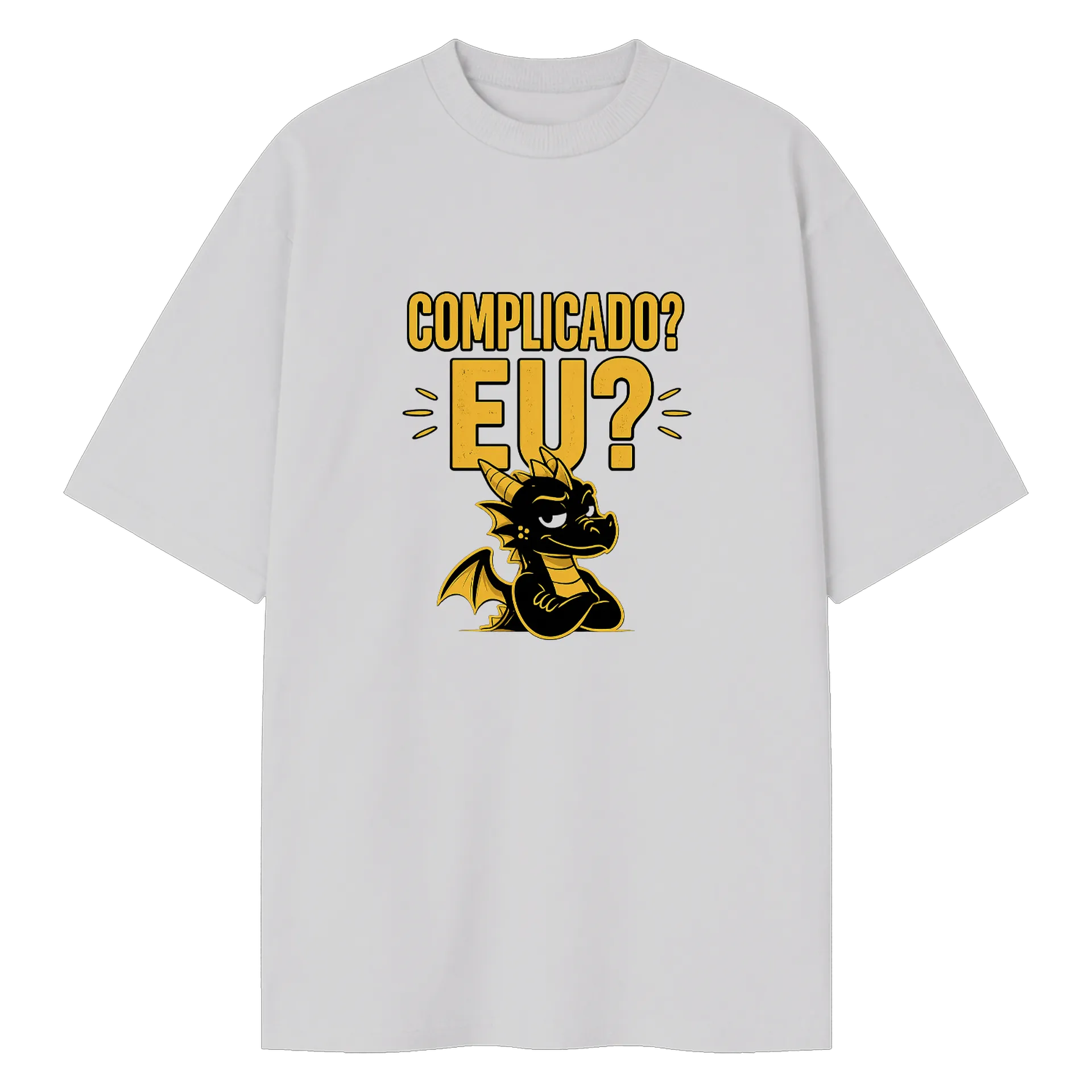 Camiseta Oversized Complicado? Eu? 100% Algodão - Imagem 1