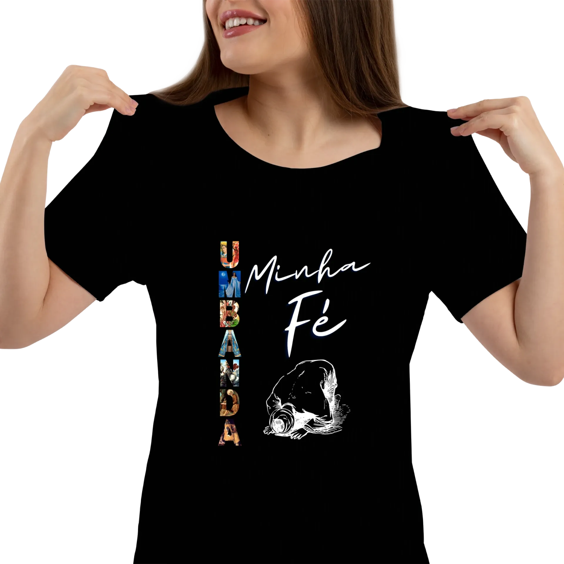Camiseta Umbanda Minha Fé de Amor a Umbanda Story