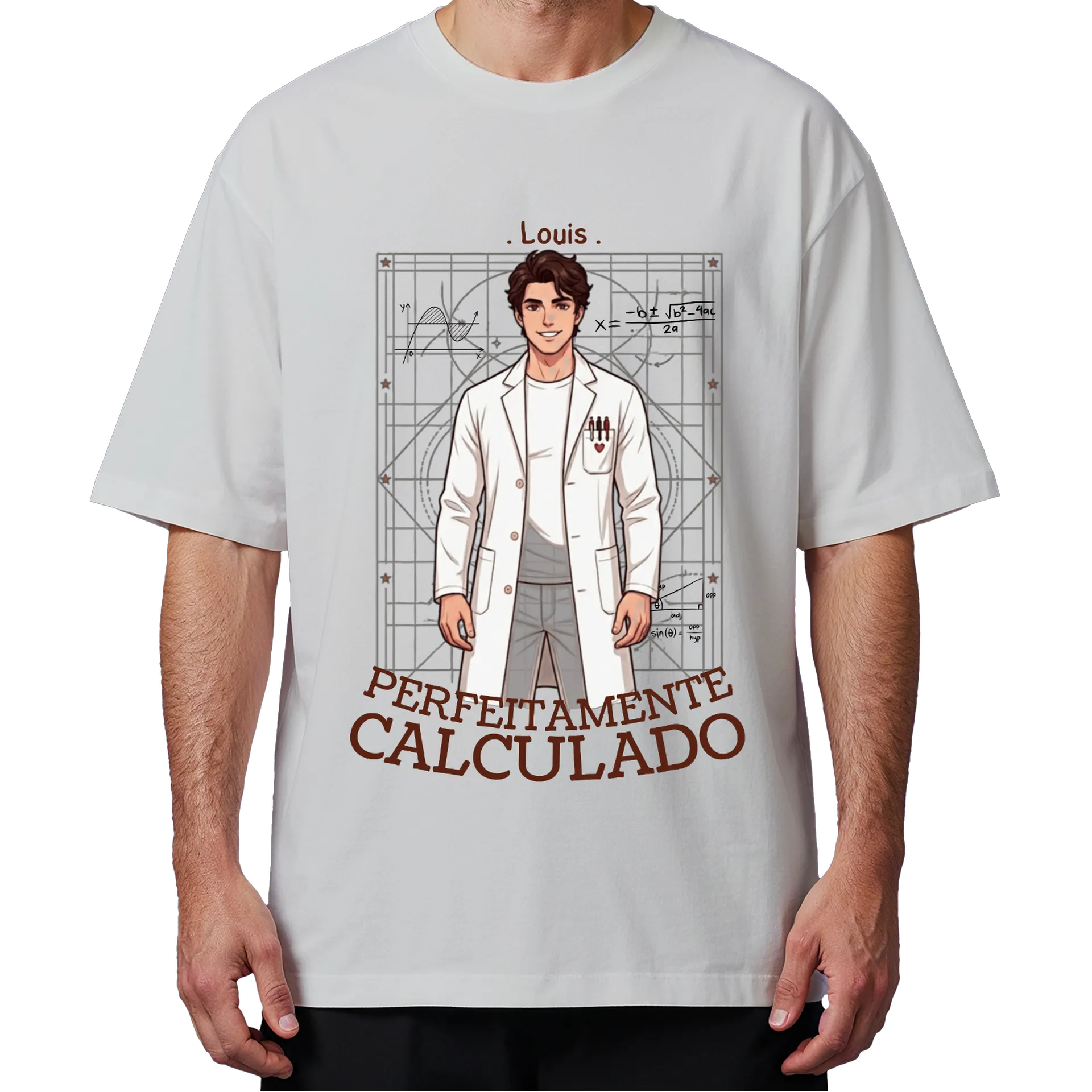 Camiseta Oversized Perfeitamente cauculado - Imagem 4