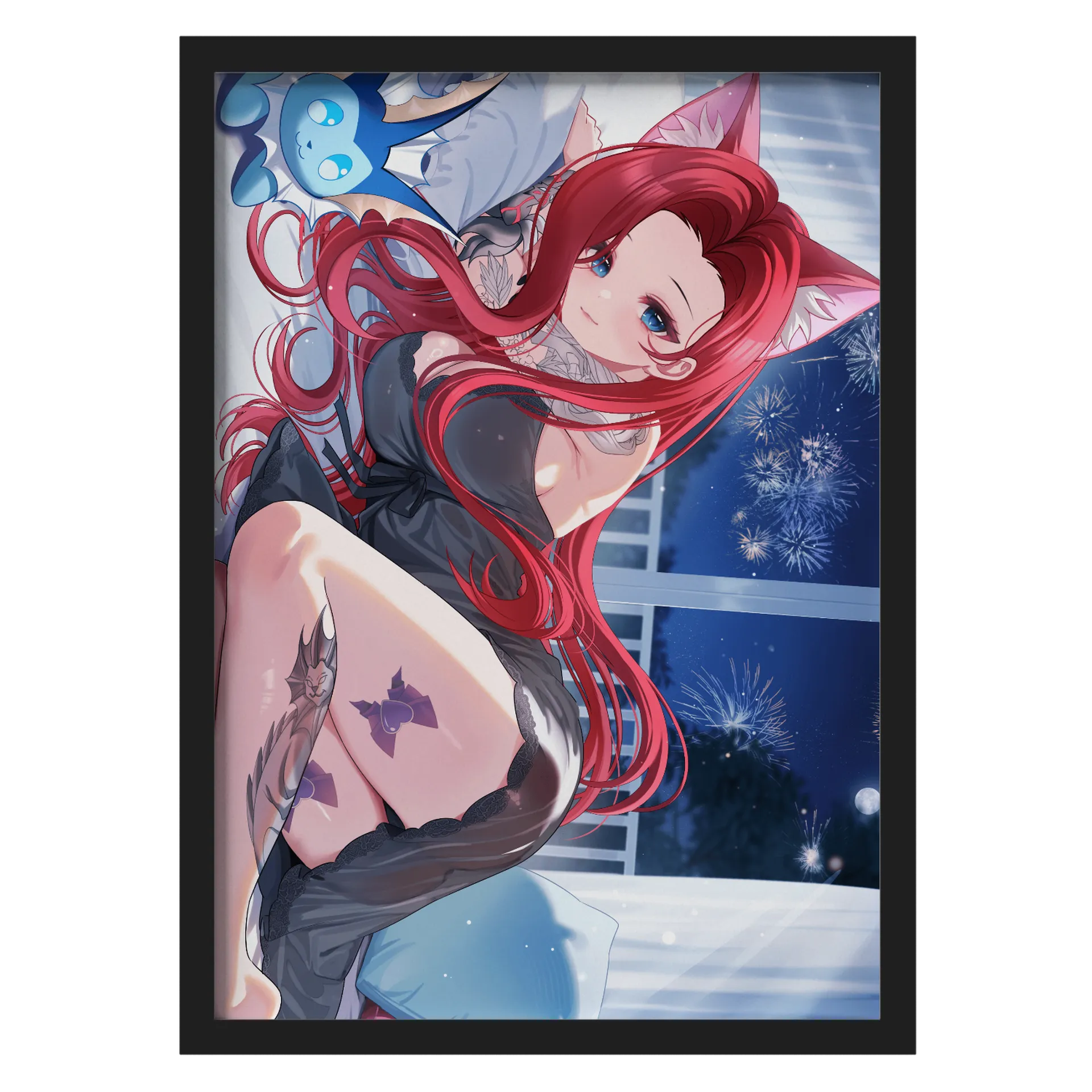 Quadro A3 Com Vidro Mermaid 🩷 Nighty Night Collection 🌌 - Imagem 1