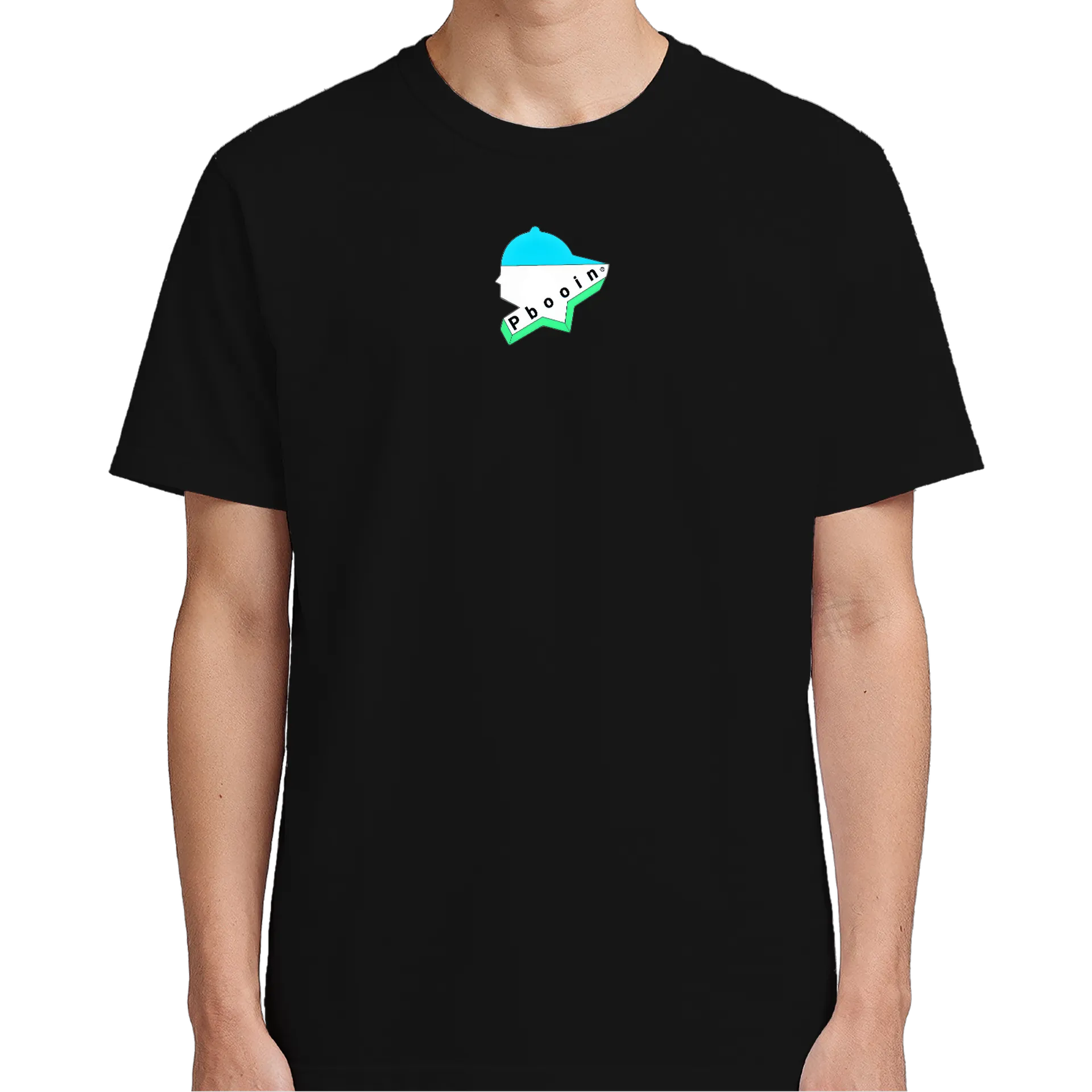 Camiseta Estampa Pbooin 100% Algodão Preto de Pbooin  — imagem 4 de 6