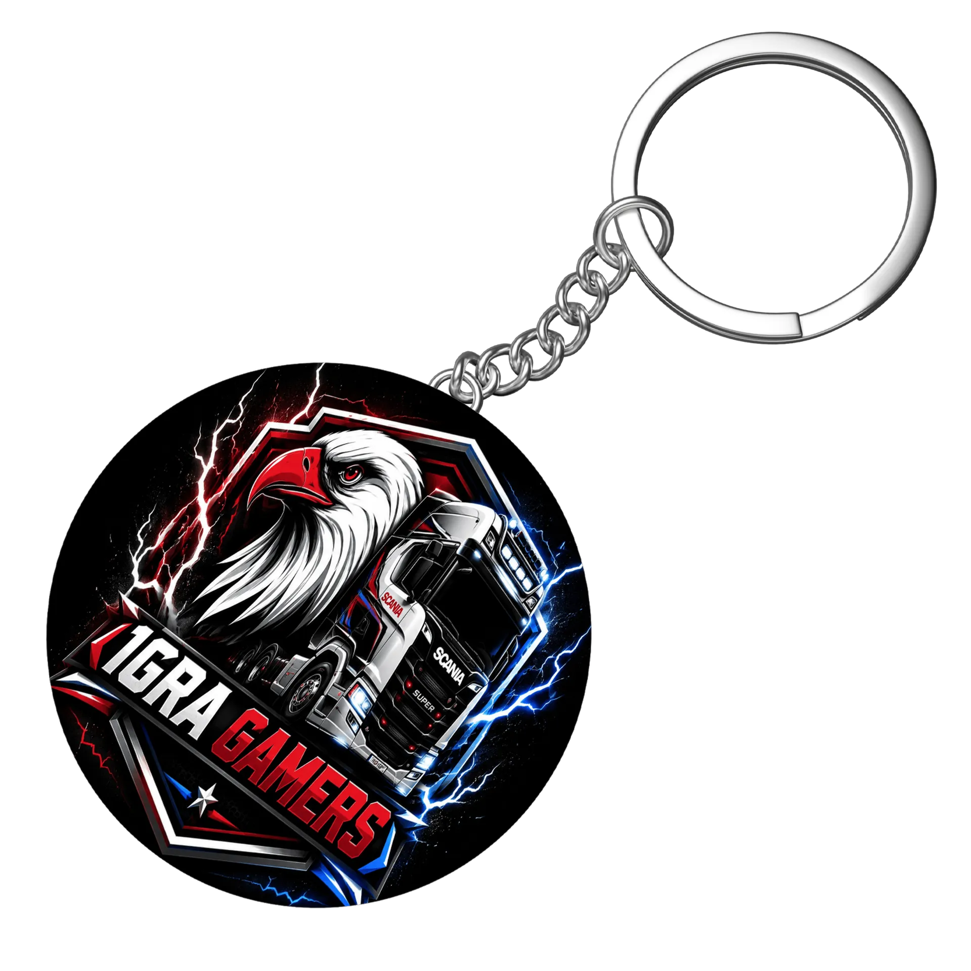 Chaveiro MDFÍcone Scania 1GRA Gamers Estampa Caminhão de 1GRA  — imagem 3 de 3