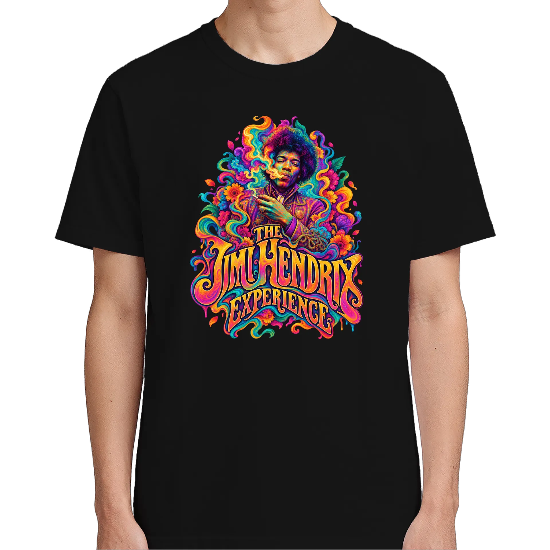 Camiseta Jimmi Hendrix Experience 100% algodão de rockability — imagem 4 de 6