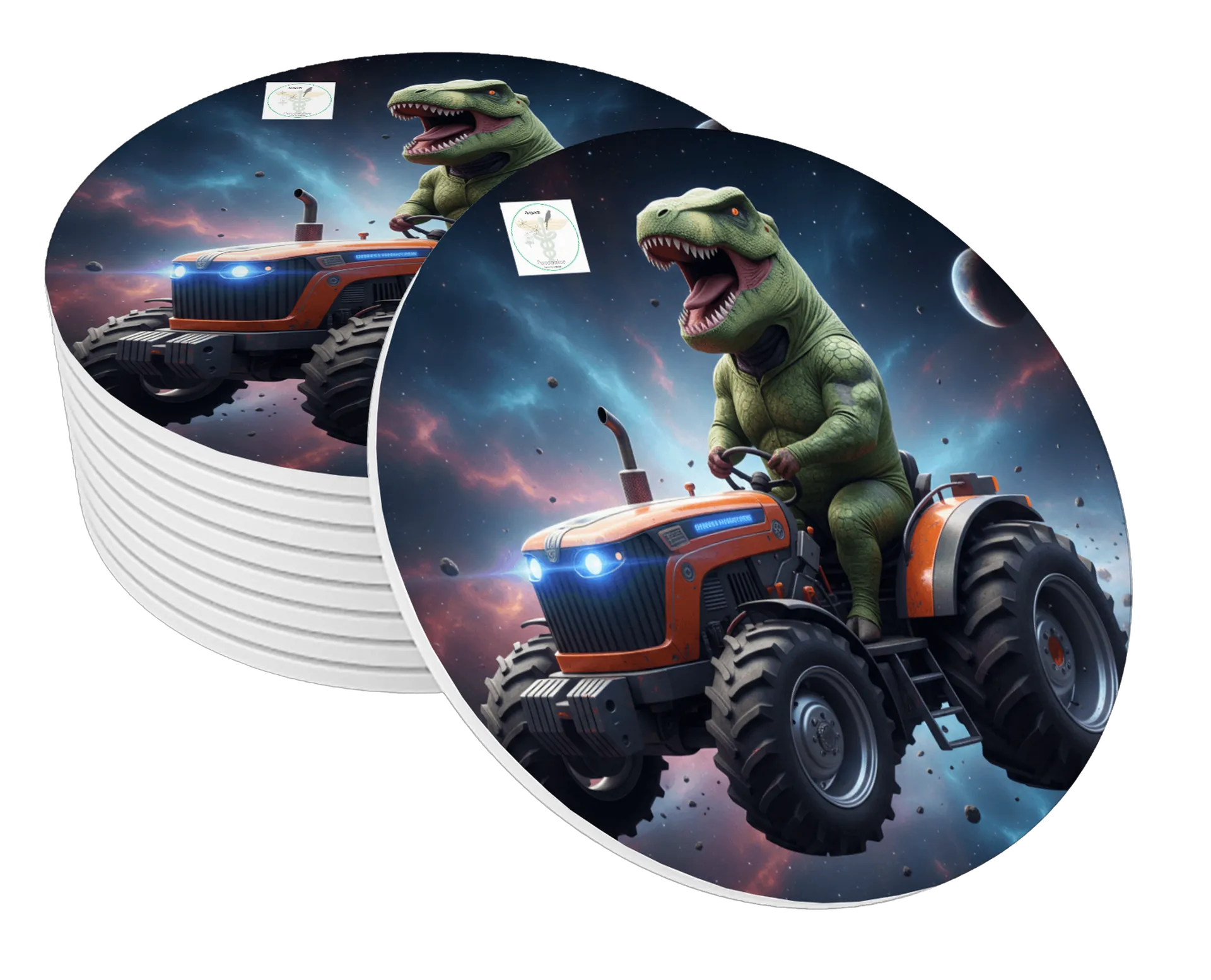 Porta-copos dino tractor - Imagem 1