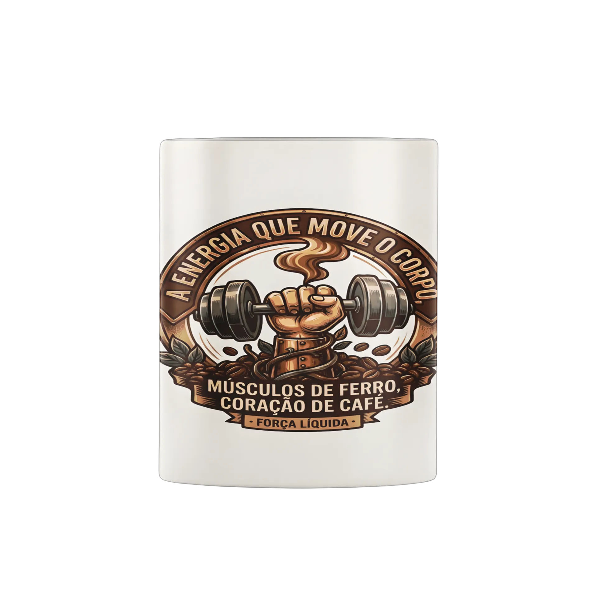 Caneca Estampa Tipográfica Halter e Café Retrô 325ml de HARDZONE — imagem 2 de 4