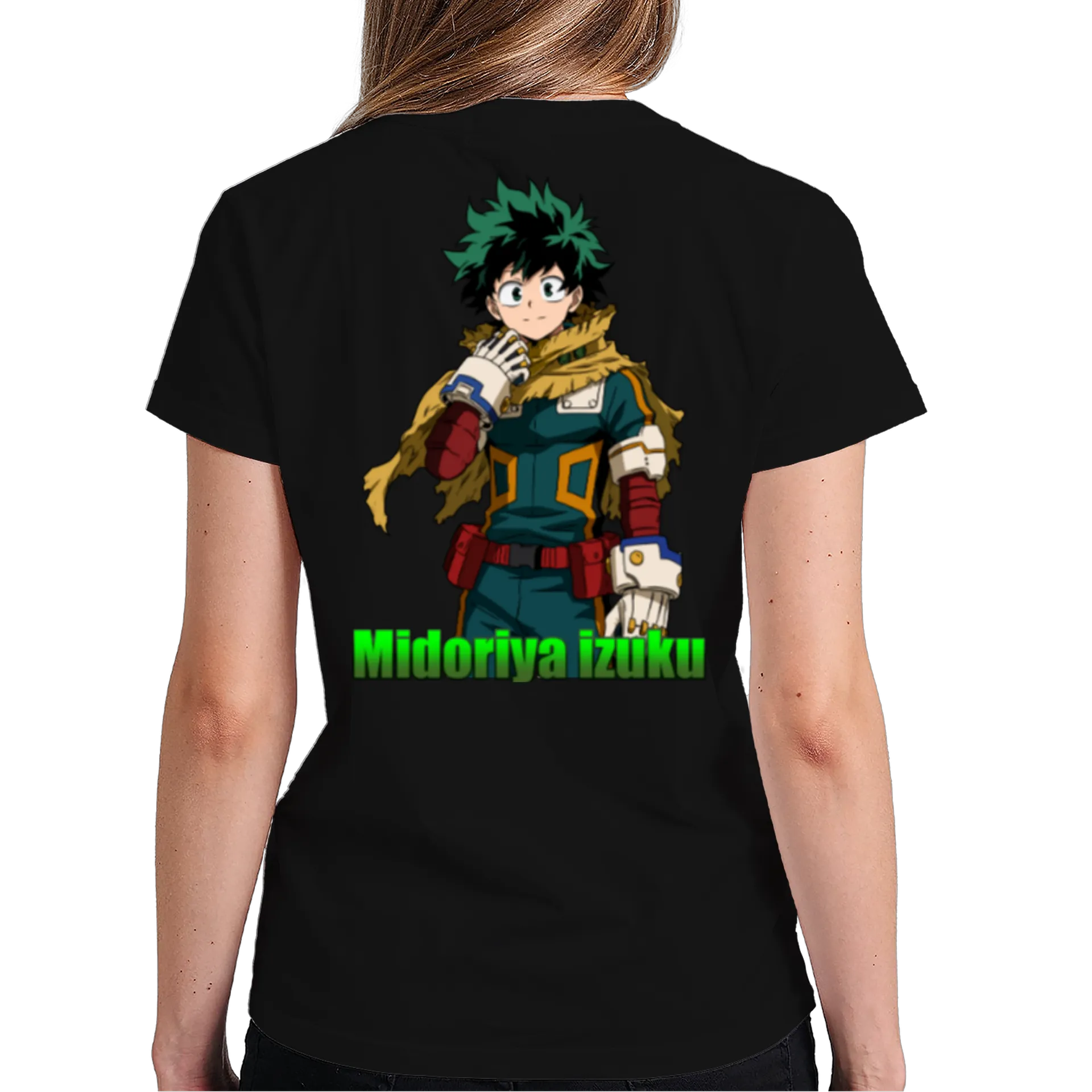 Camiseta Midoriya Izuku Estampa Cartoon 100% Algodão - Imagem 6