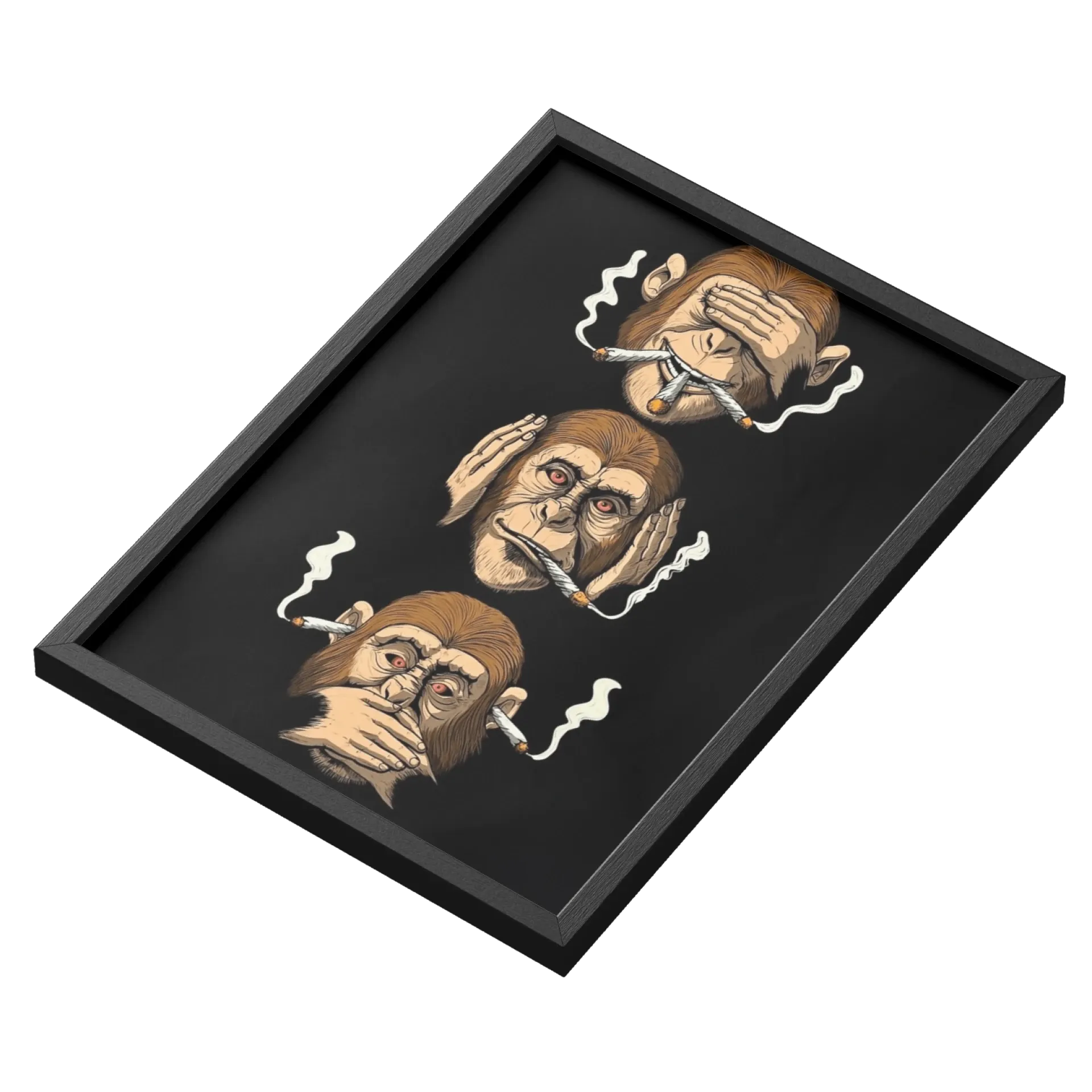 Quadro do macaco fumante  - Imagem 3