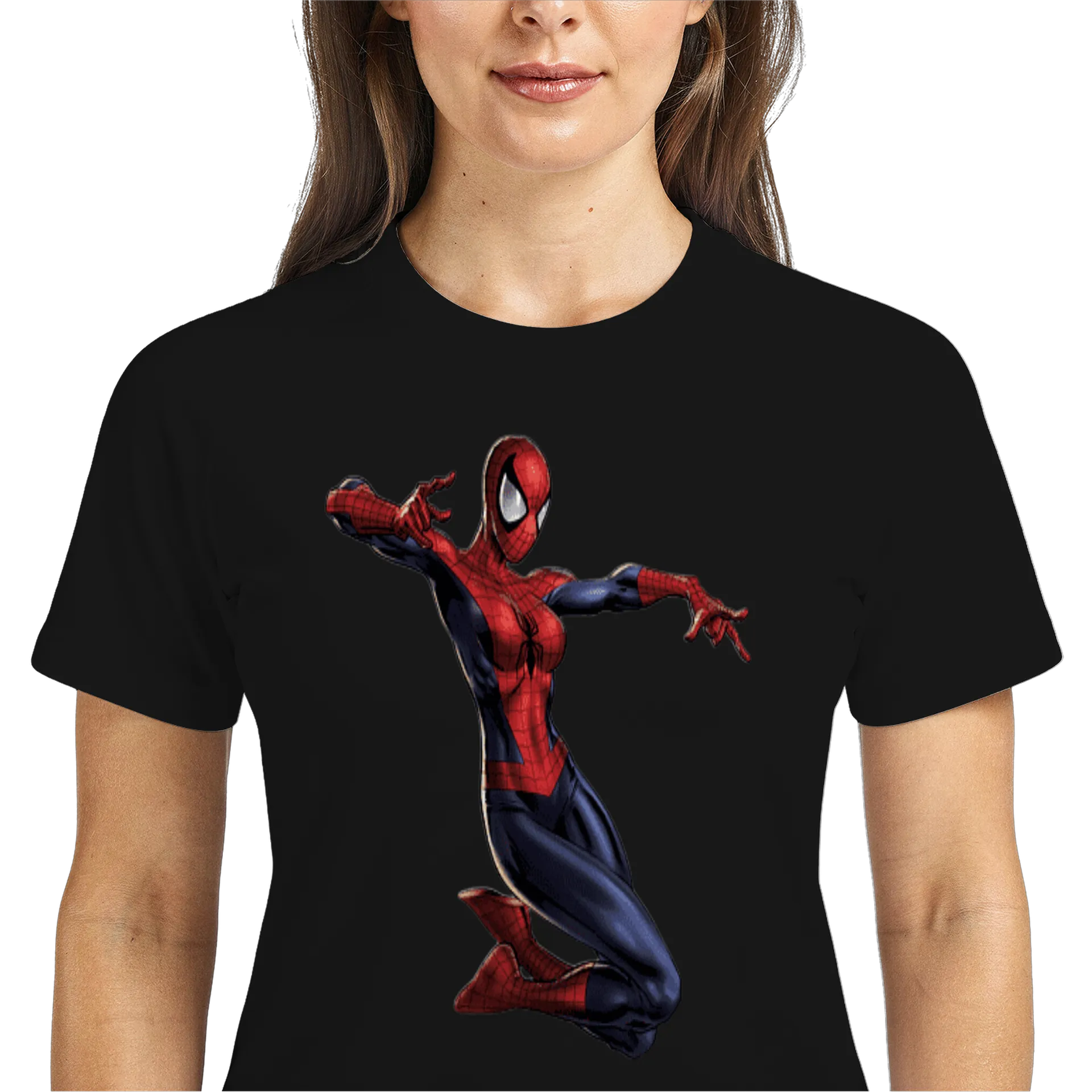 Camiseta Dry Fit Homem-Aranha Estampa Colorida 100% Algodão - Imagem 3