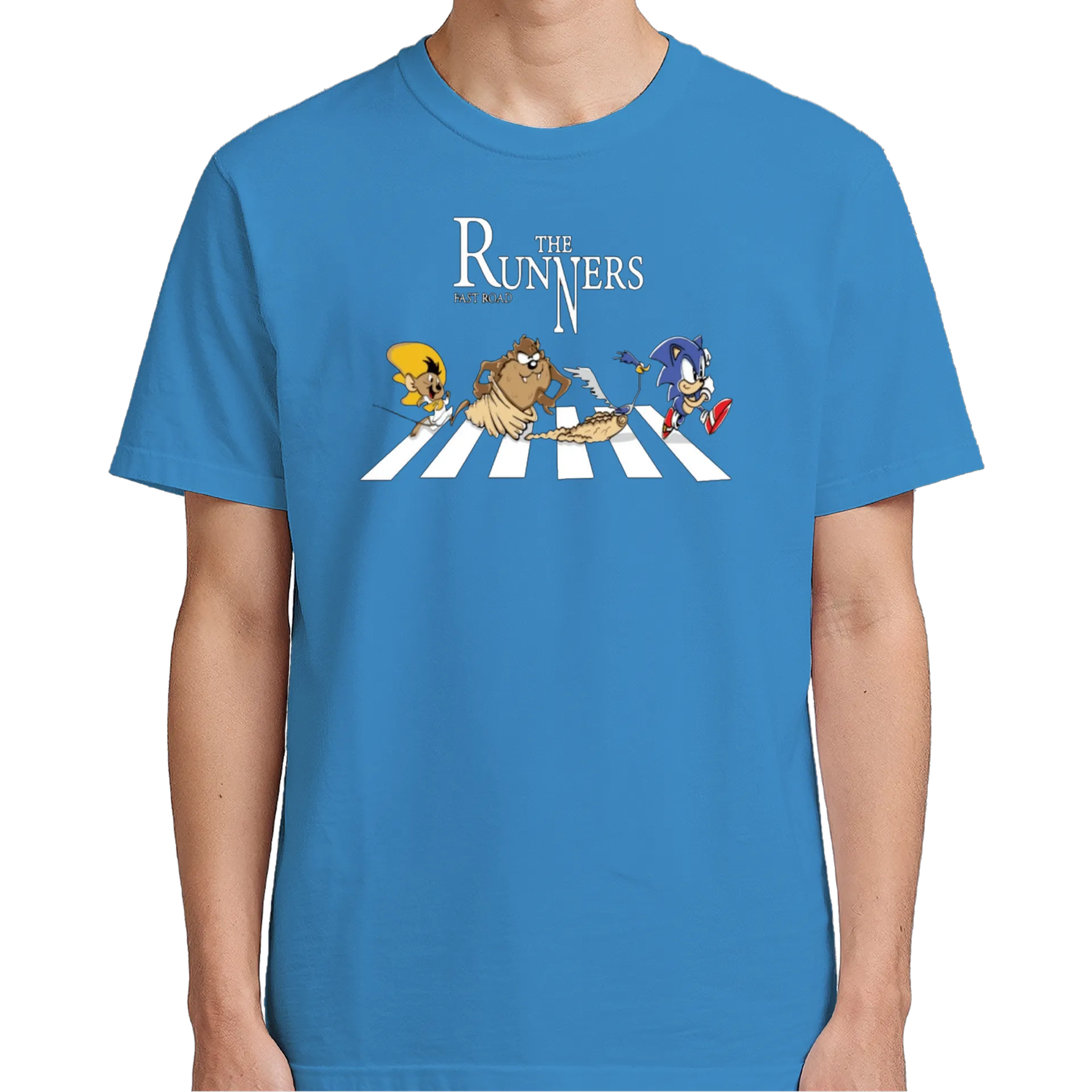 Camiseta Estampa Runners Personagens Cartoon 100% Algodão - Imagem 5