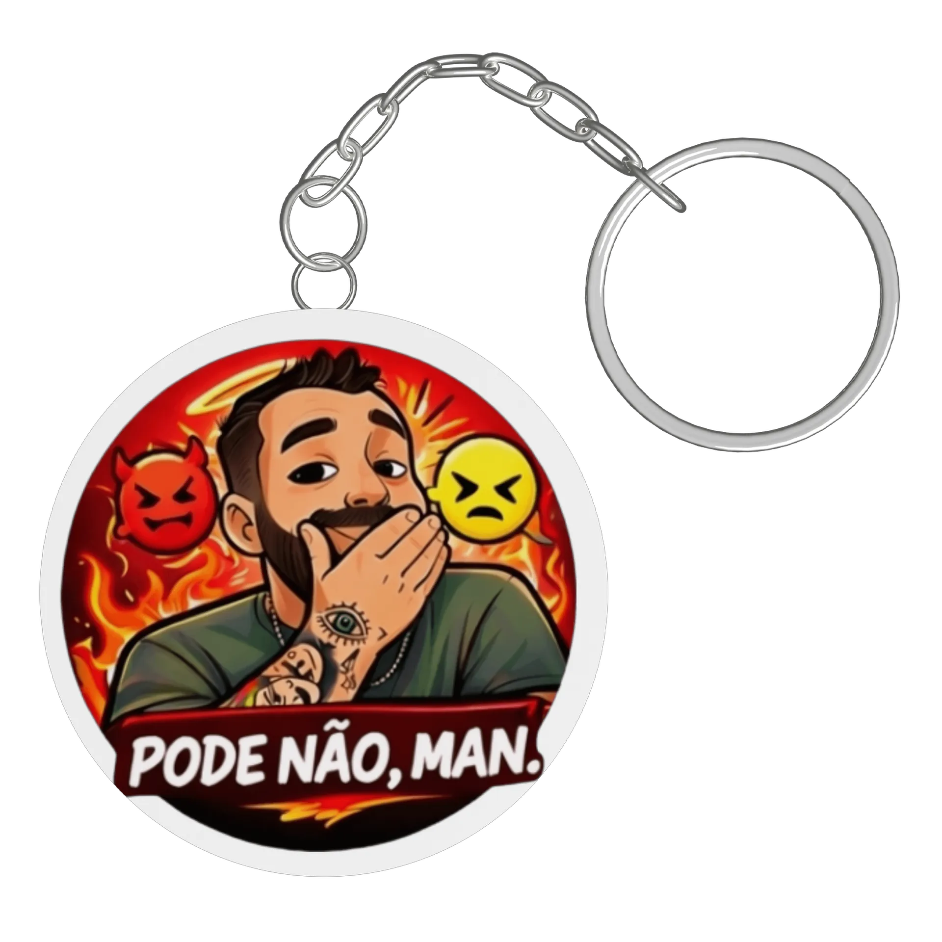 Chaveiro PODE NÃO VERMELHO  - Imagem 3