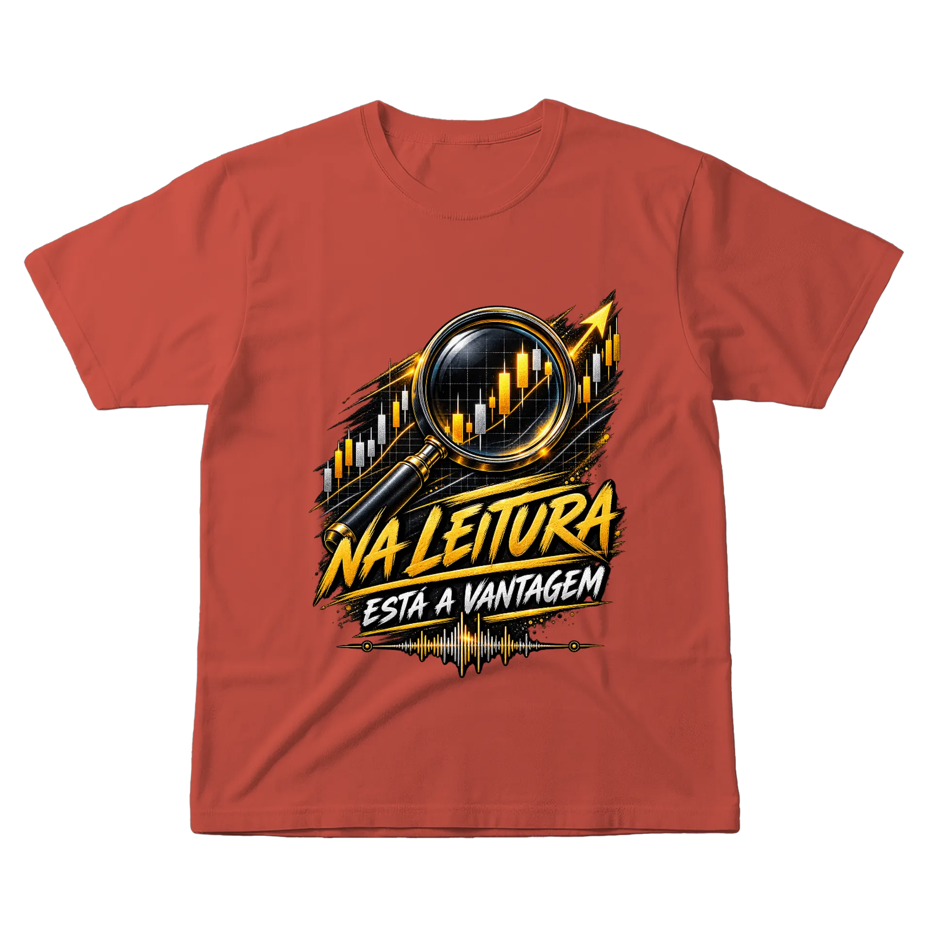 Camiseta Na Leitura Está a Vantagem 100% Algodão de UM DJ NA BOLSA — imagem 1 de 6