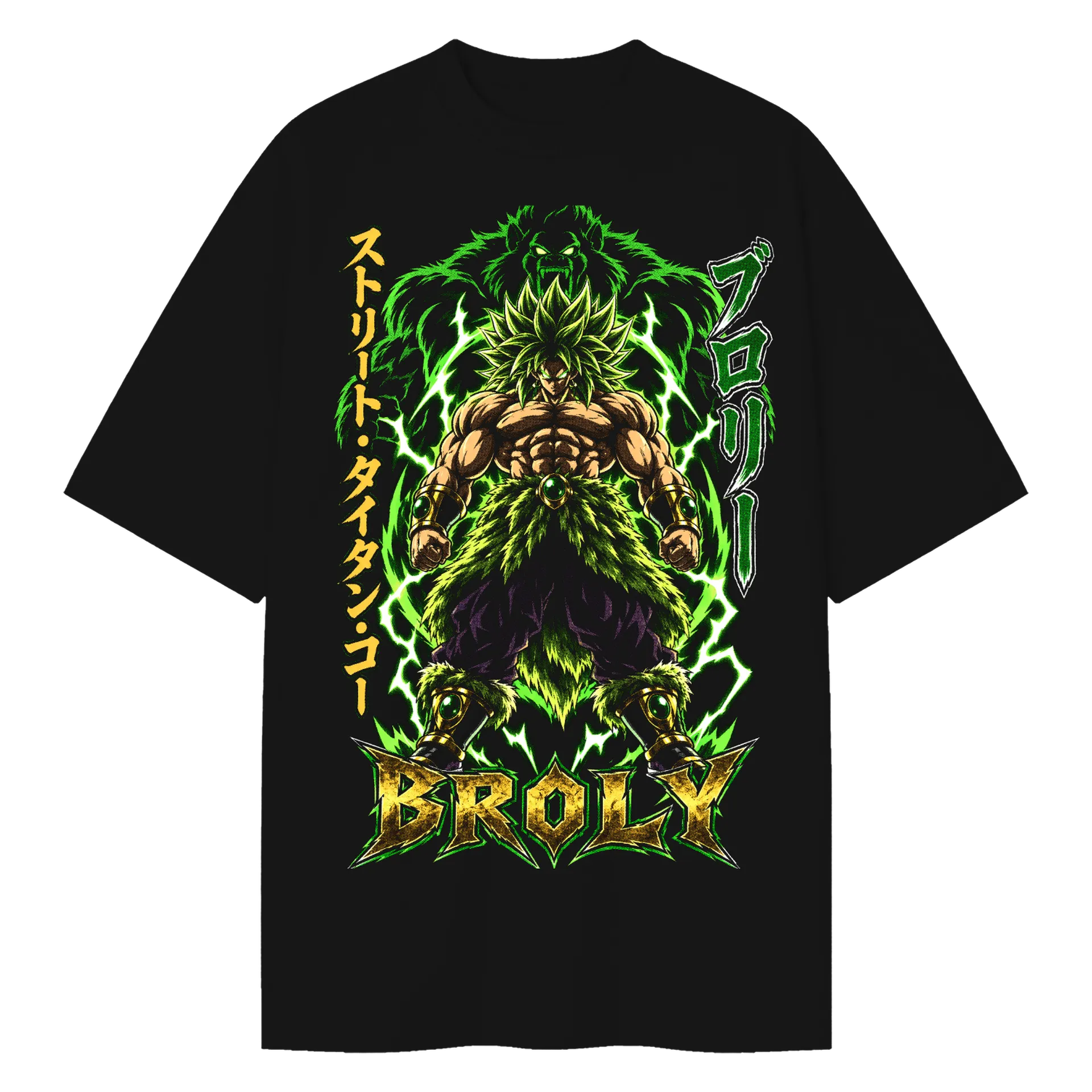 Camiseta Oversized Broly Anime Dragon Ball Premium - Imagem 1