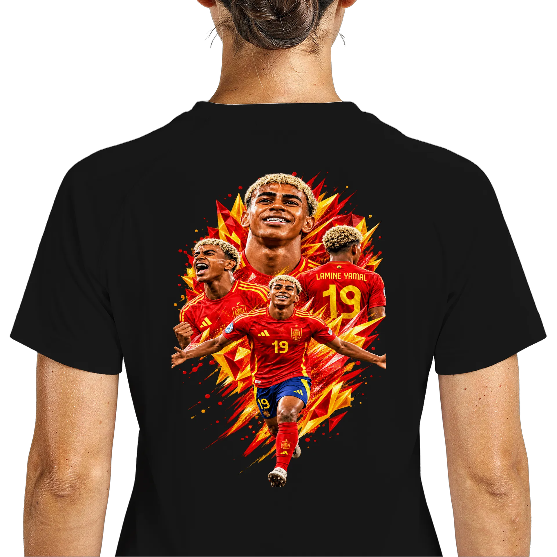 Camiseta Dry Fit Lamine Yamal Futebol Respirável 100% - Imagem 5