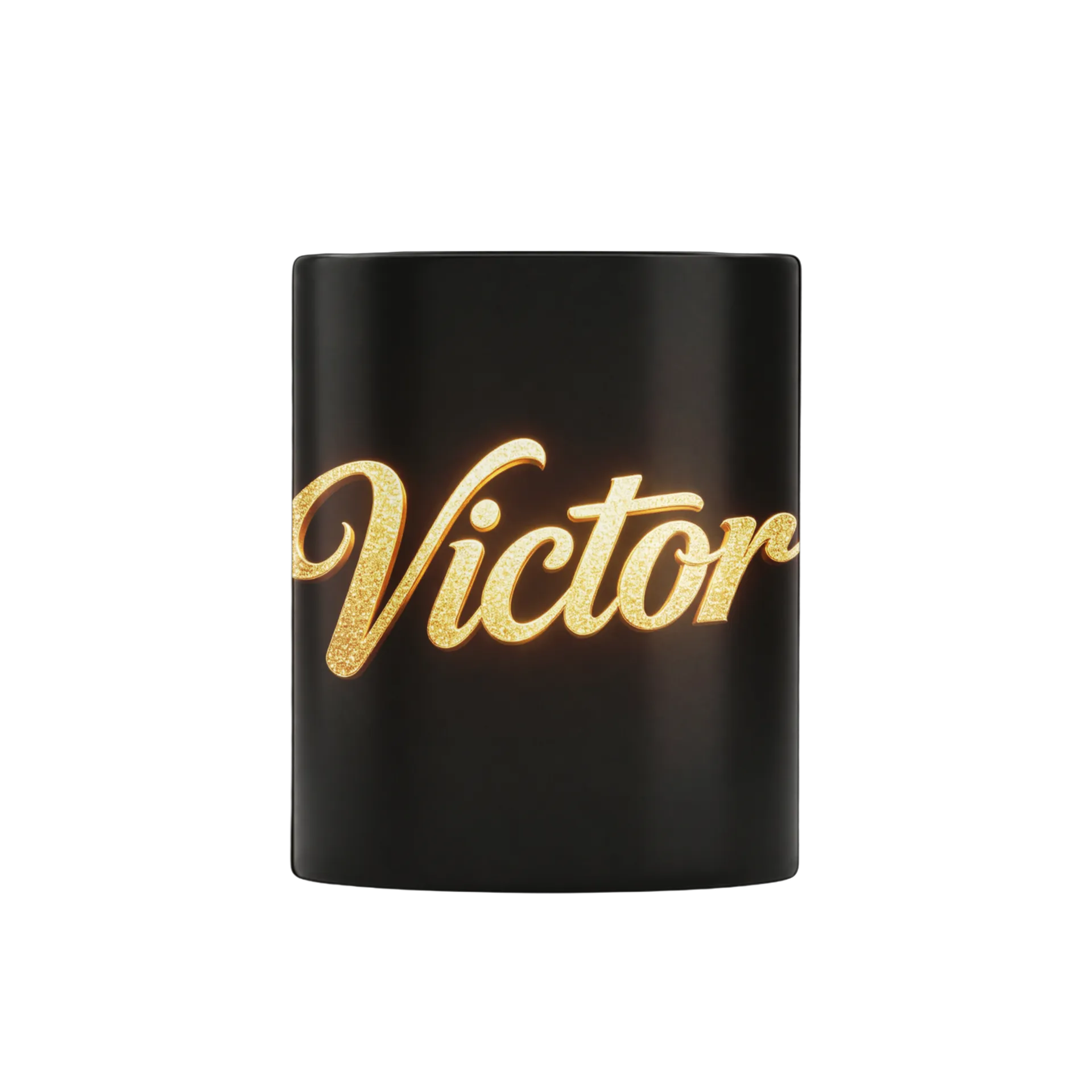 Caneca Porcelana Victor Estampa Glitter 325ml - Imagem 1