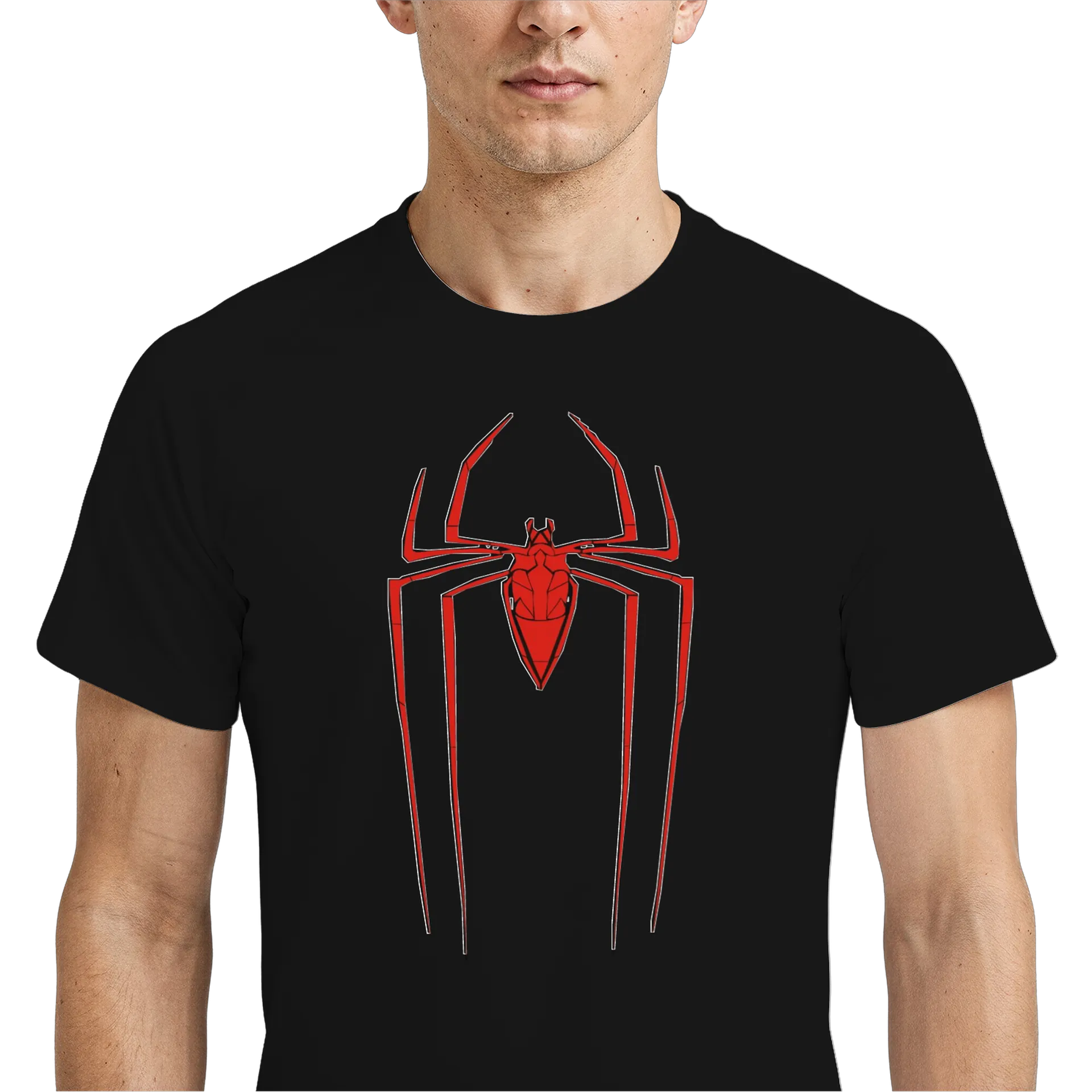 Camiseta Dry Fit Aranha Vermelha 100% Algodão - Imagem 4