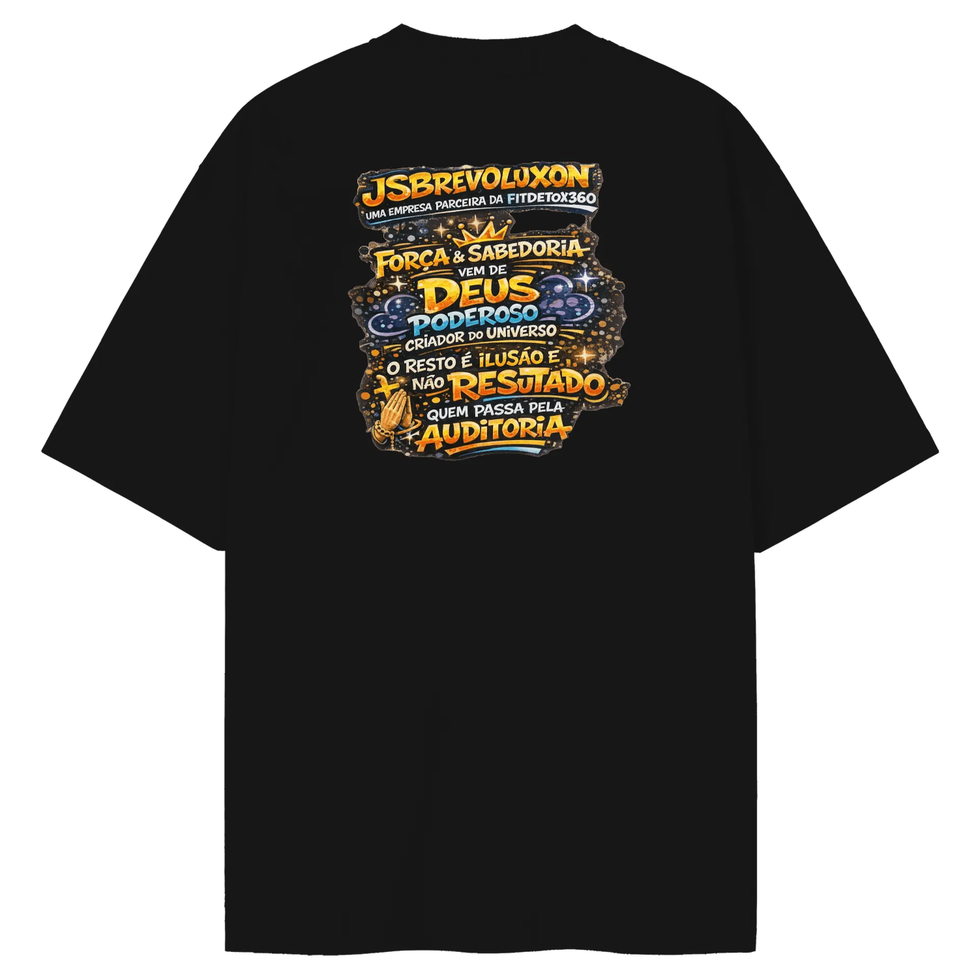 Camiseta Oversized jsbrevoluxon  de silvasilvatitansjsb