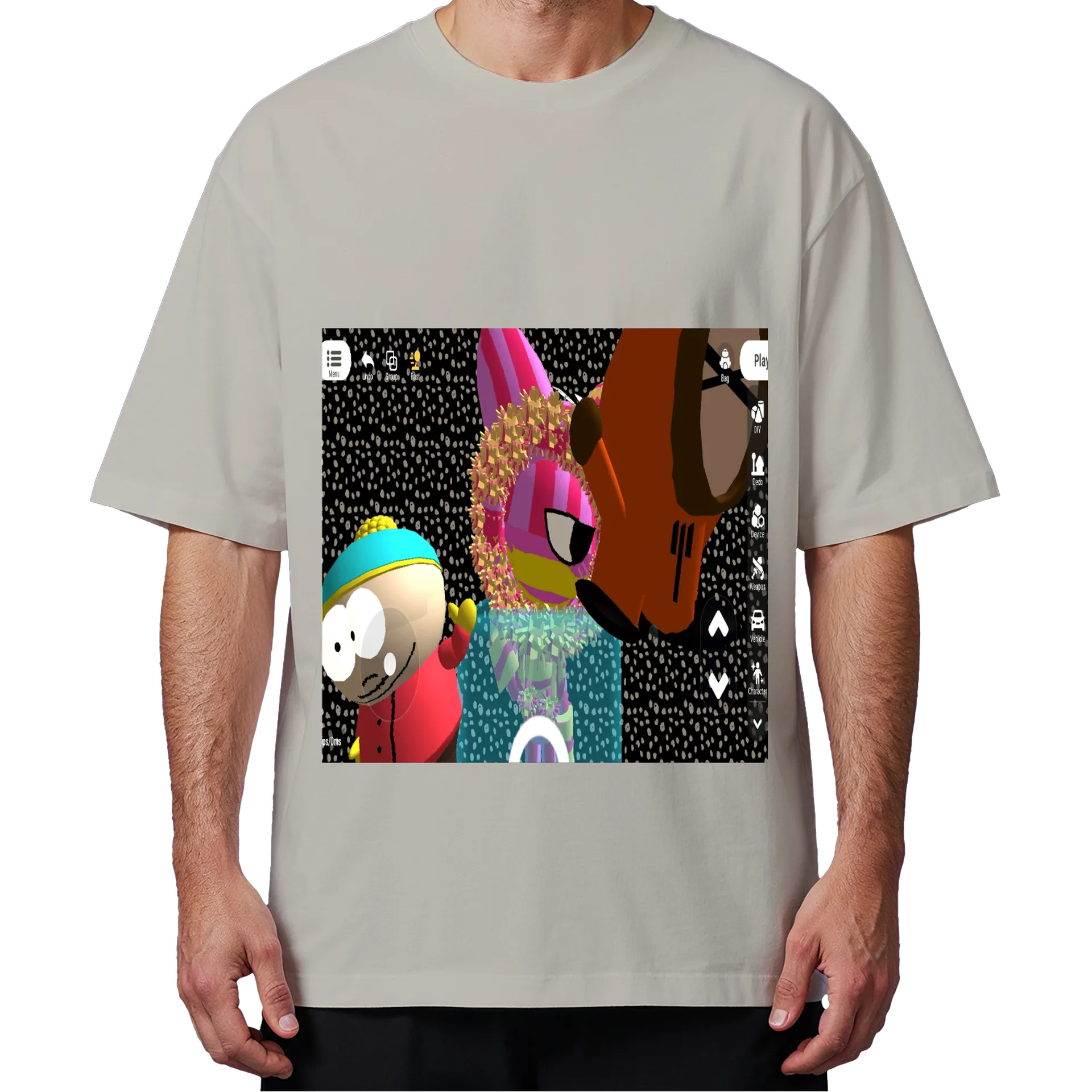 Camiseta Oversized meus personagens favoritos de Candle unier star [0fc] — imagem 4 de 6