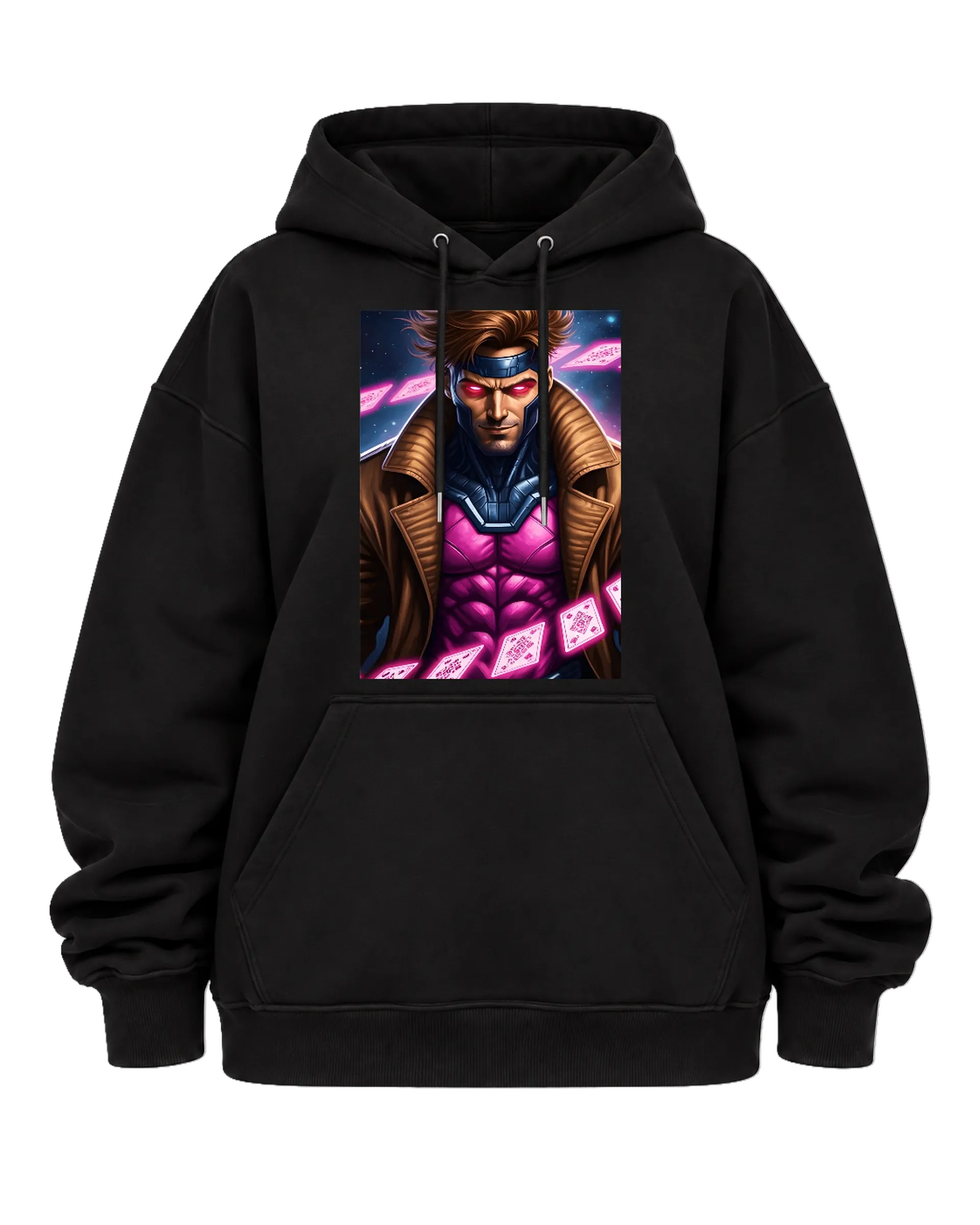 Blusa Moletom Canguru Gambit em Estilo Ilustrado Colorido - Imagem 5