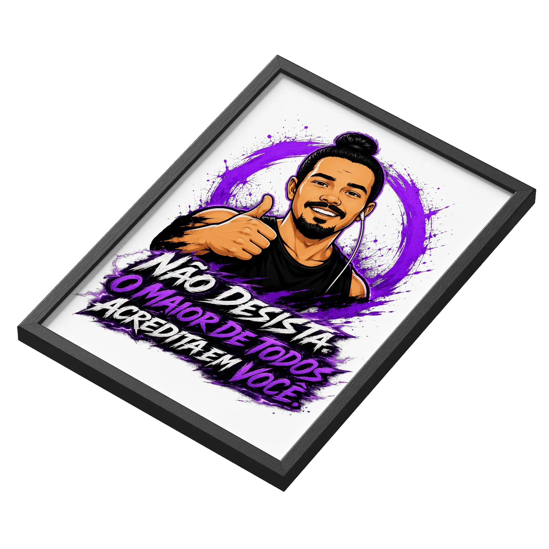 Quadro de Madeira Com Frase motivacional - Canal InsaneIT027 - Imagem 3