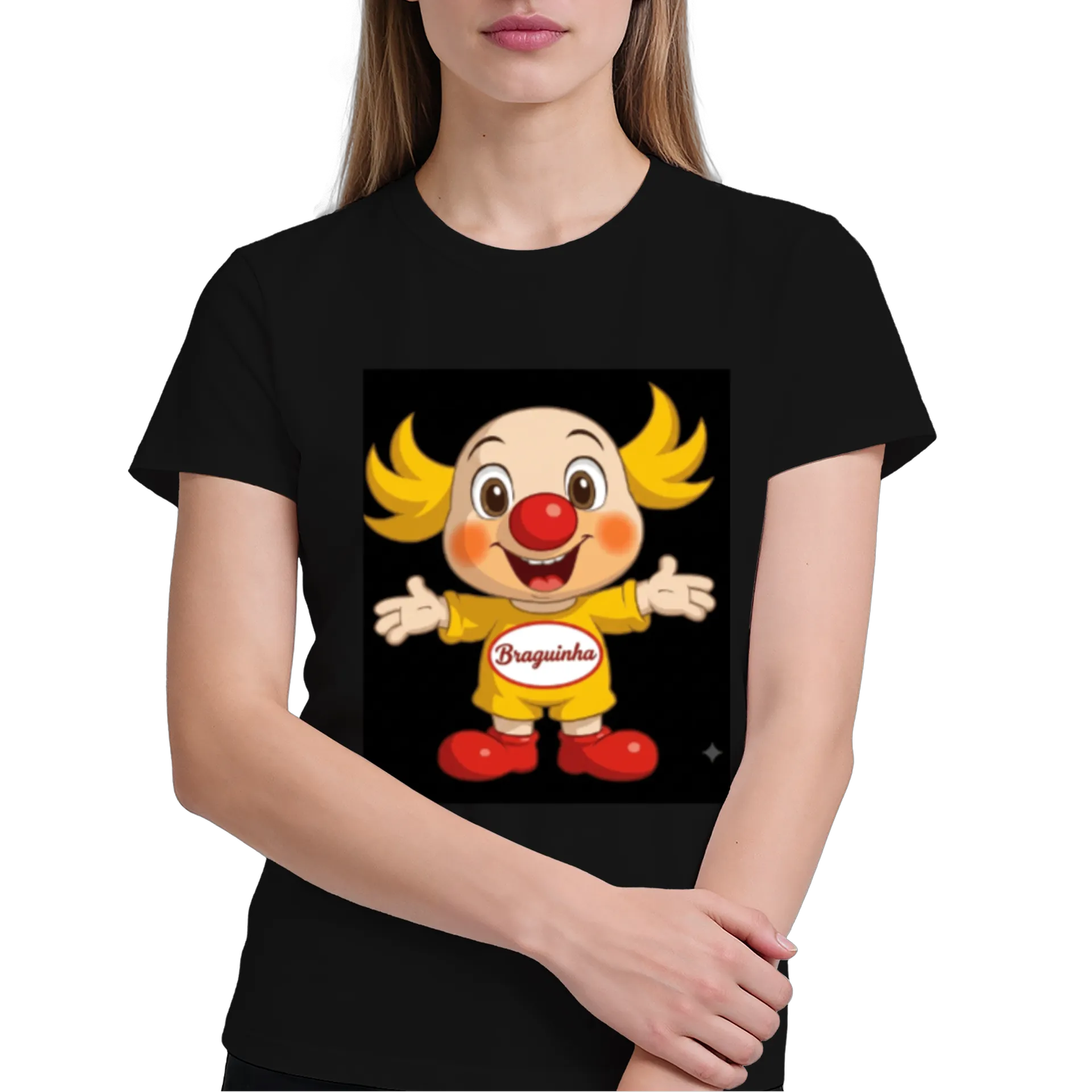 Camiseta Palhaço Braguinha 100% Algodão - Imagem 4