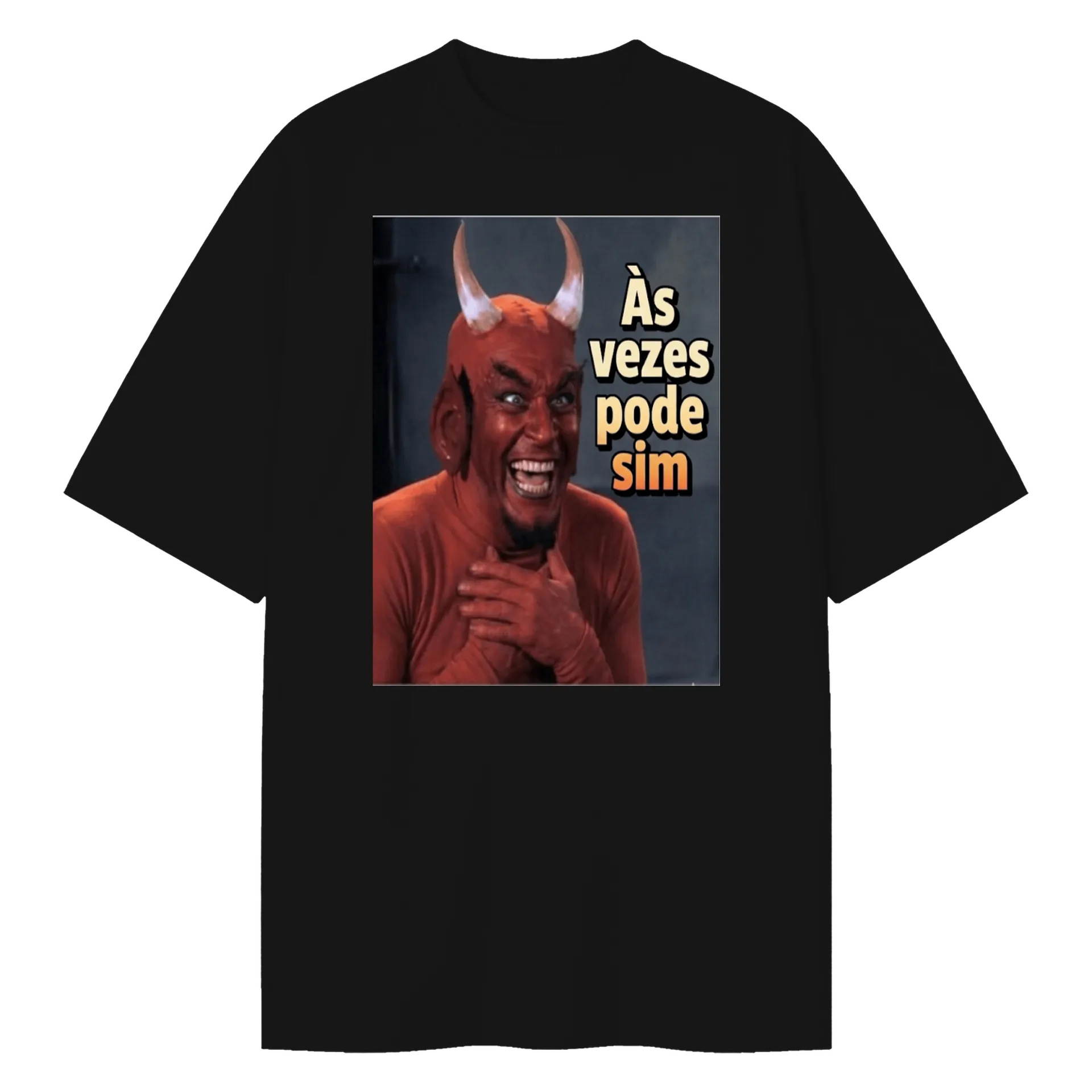 Camiseta Oversized As vezes PODE SIM DIJÁBU - Imagem 1
