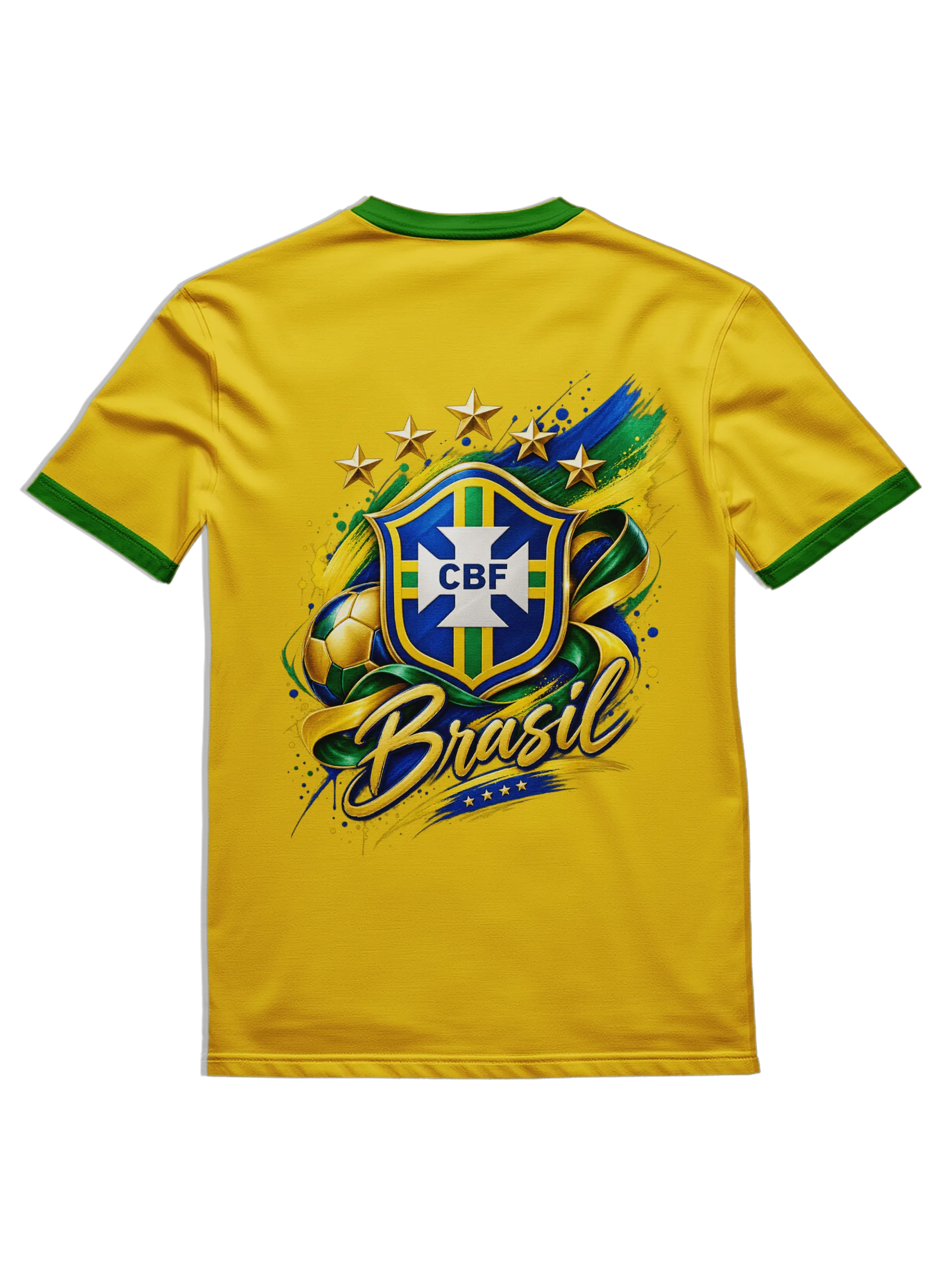 Camiseta Amarela Brasil (100% algodão) - Imagem 3