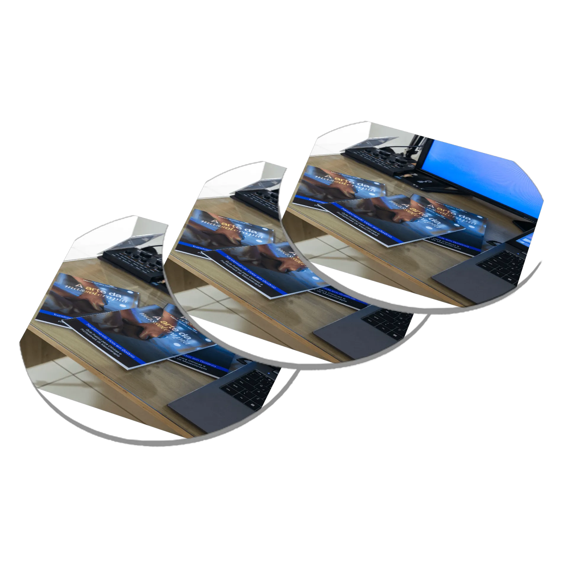 Porta-copo MDF A Arte da Massoterapia de Shiatsu personalizados — imagem 2 de 3