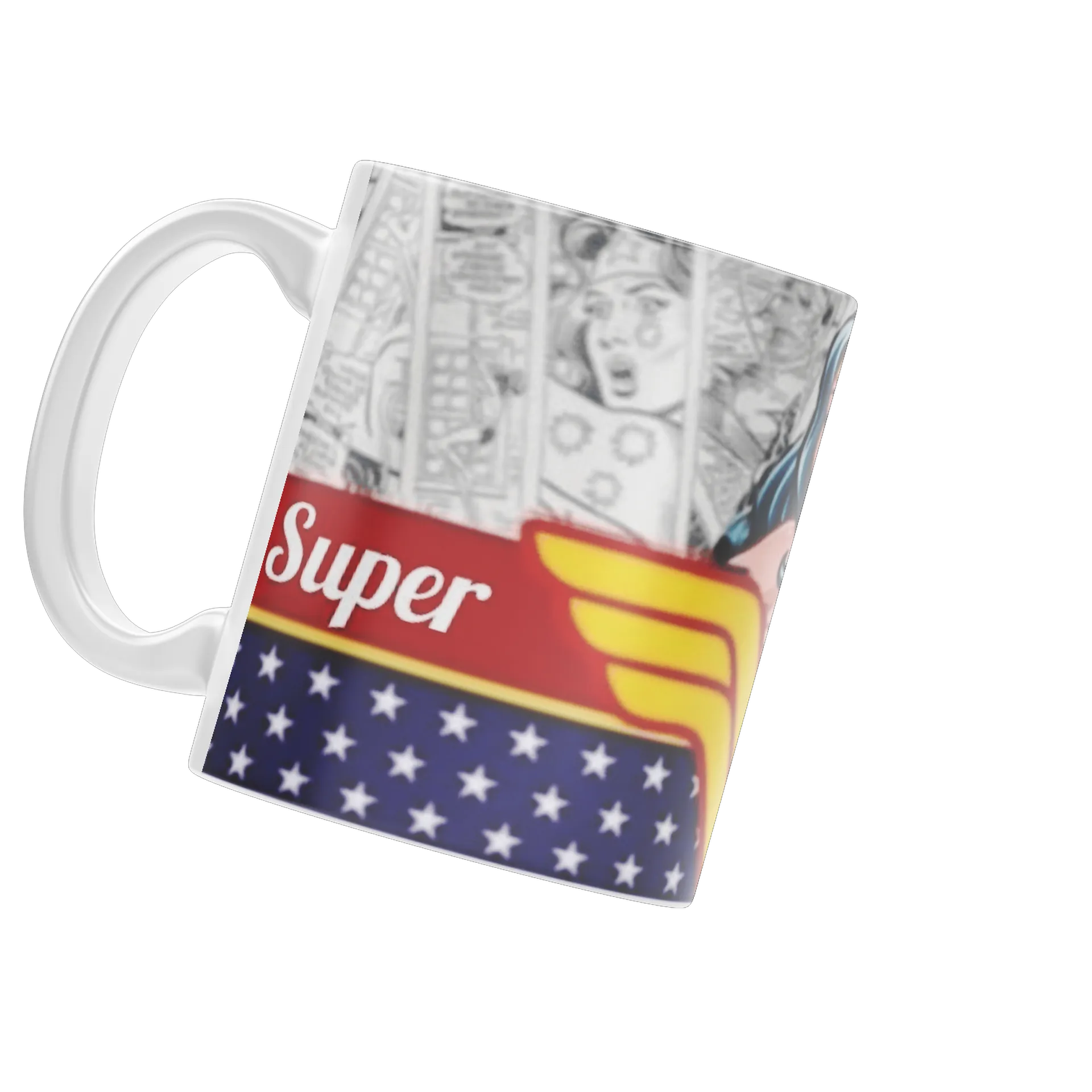 Caneca Porcelana Super Mãe 325ml - Imagem 3