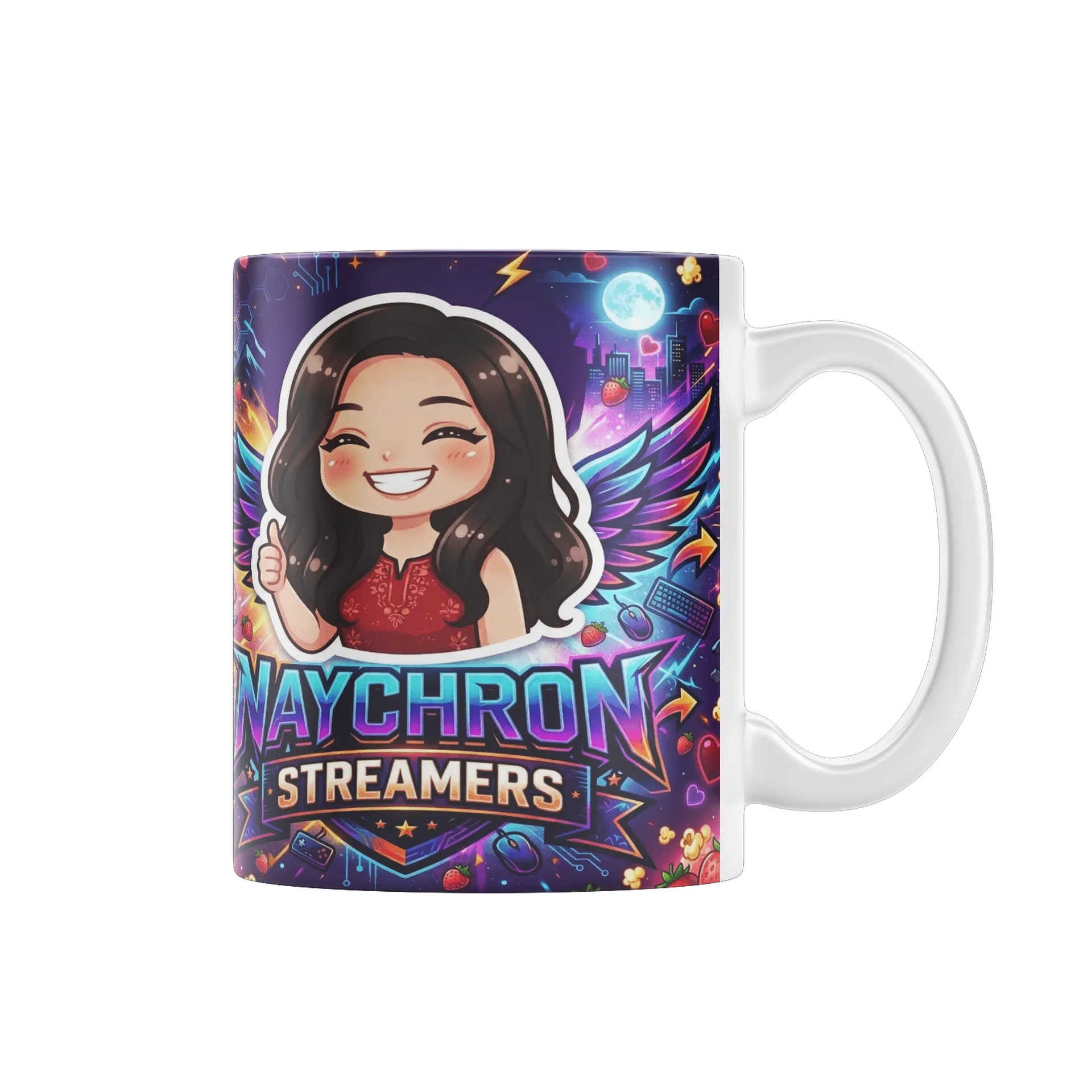 Caneca Estampa Naychron Streamers Ilustração 325ml - Imagem 2