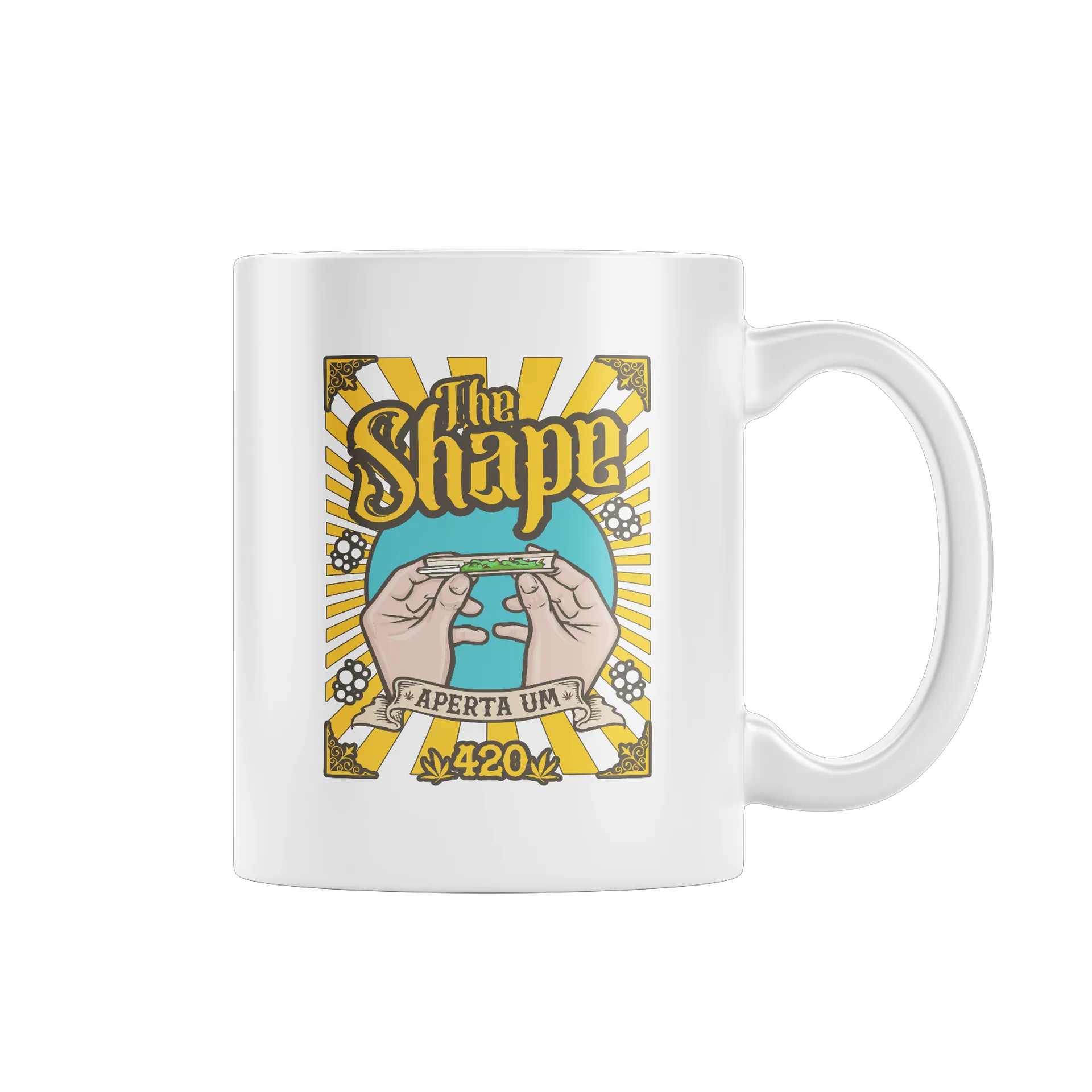 Caneca Porcelana Estampa The Shape 325ml - Imagem 1