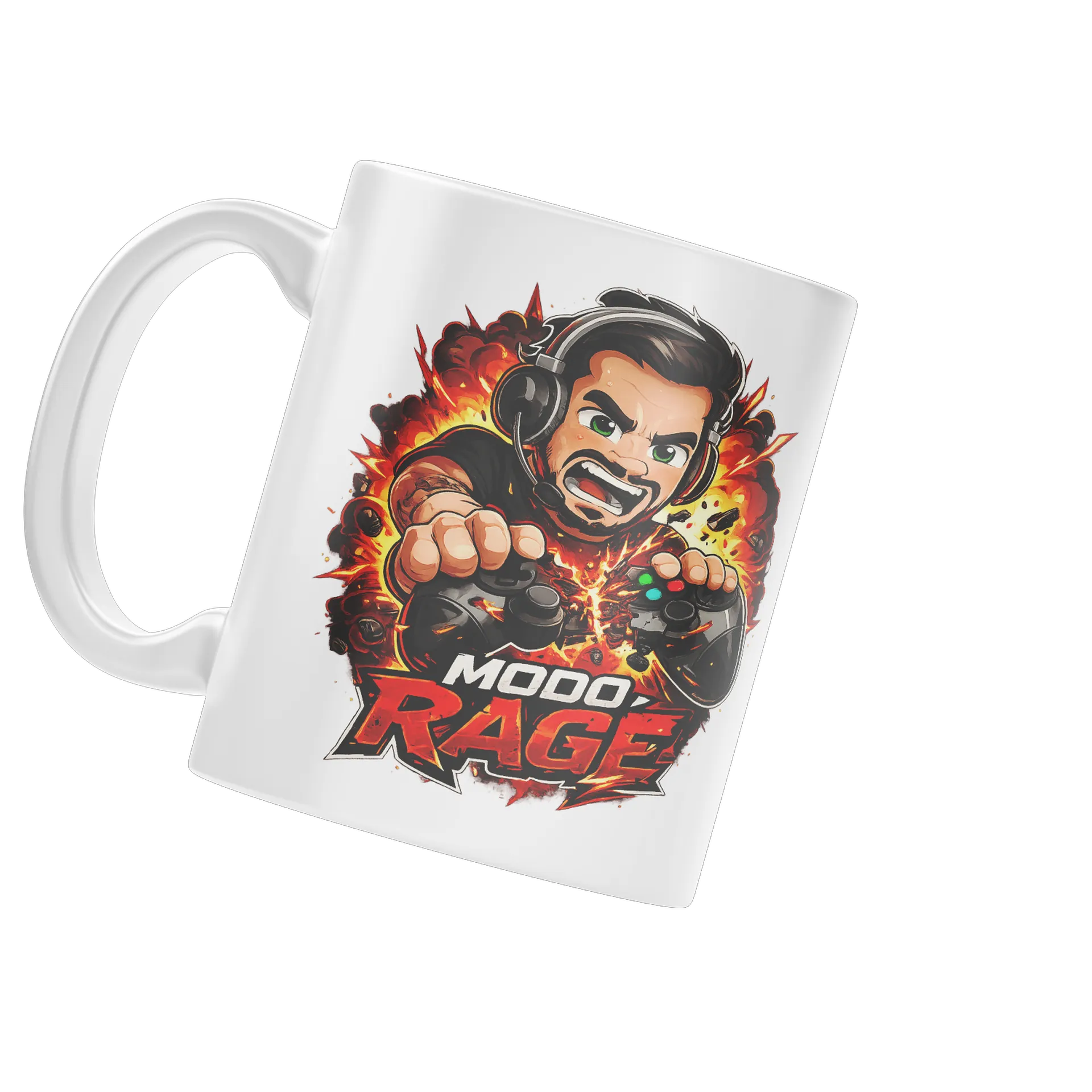 Caneca Porcelana Modo Rage 325ml - Imagem 3