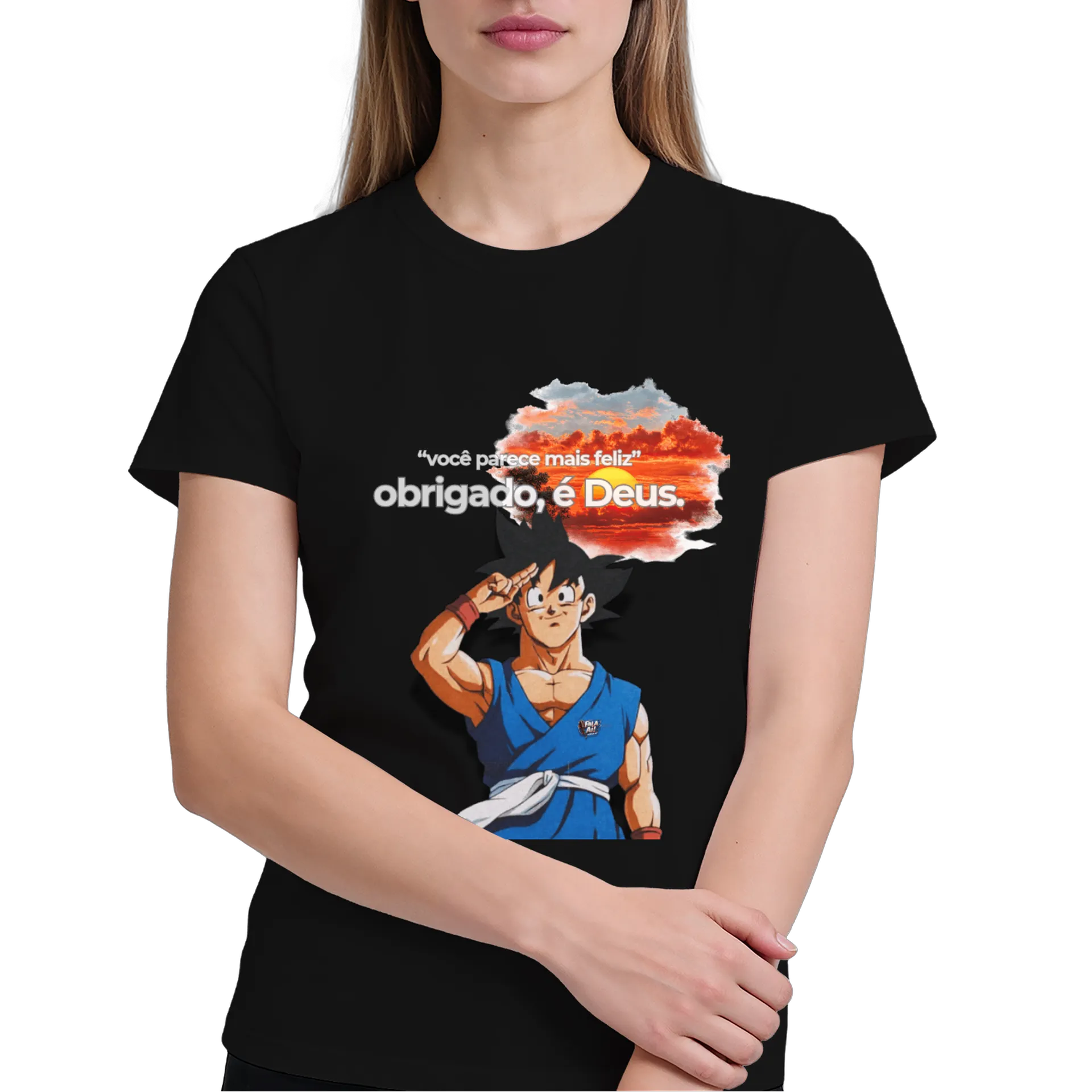 Camiseta personalizada GOKU agradecimento a Deus  - Imagem 4