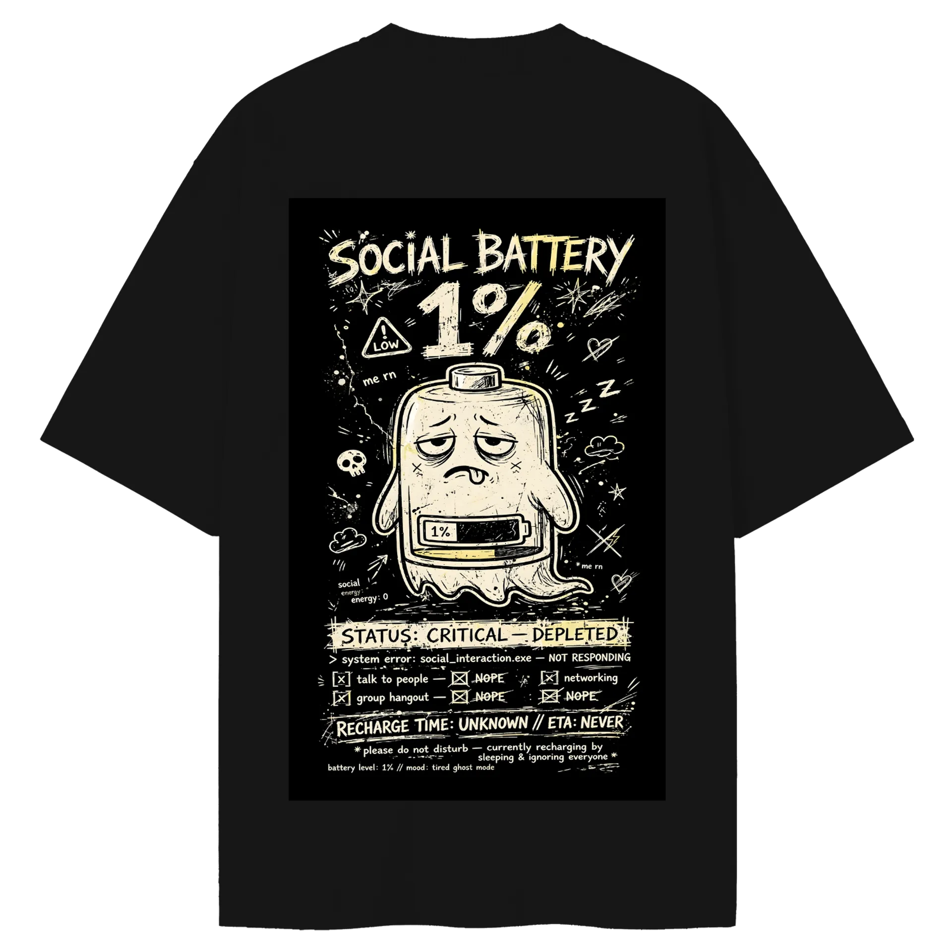 Camiseta Oversize  battery - Imagem 3