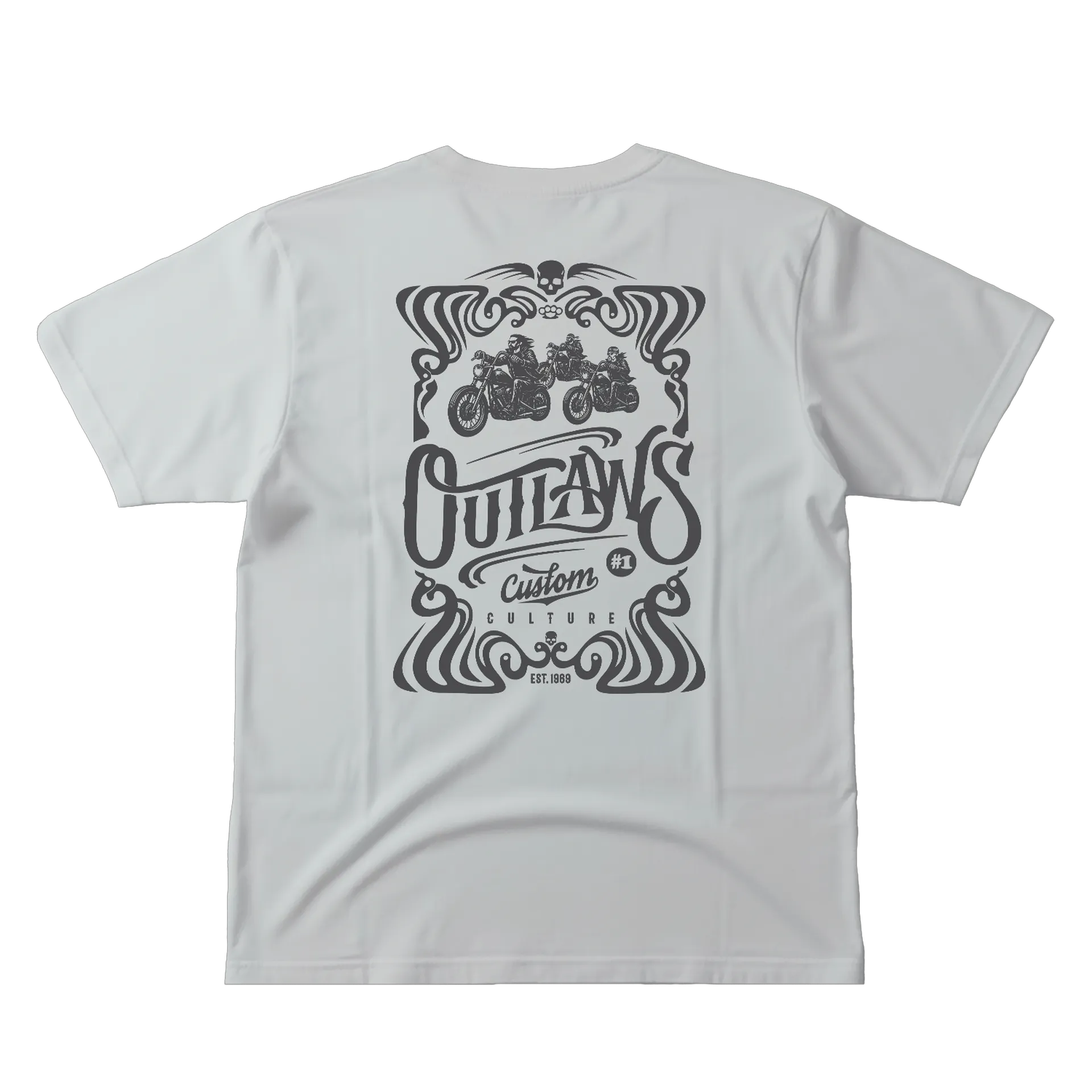 Camiseta Outlaw 100% Algodão - Imagem 2