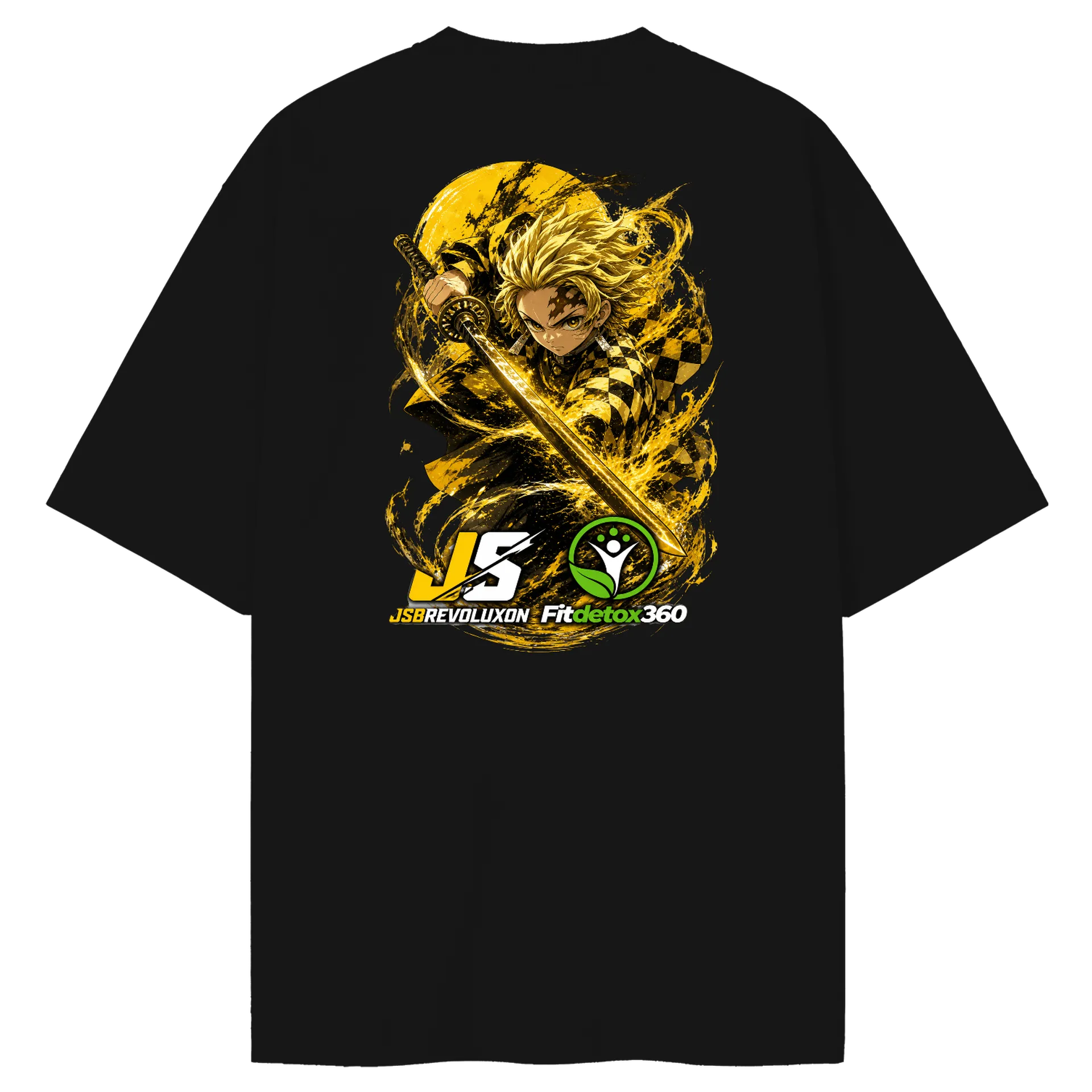 Camiseta Oversized jsbrevoluxon x Fitdetox360  de silvasilvatitansjsb