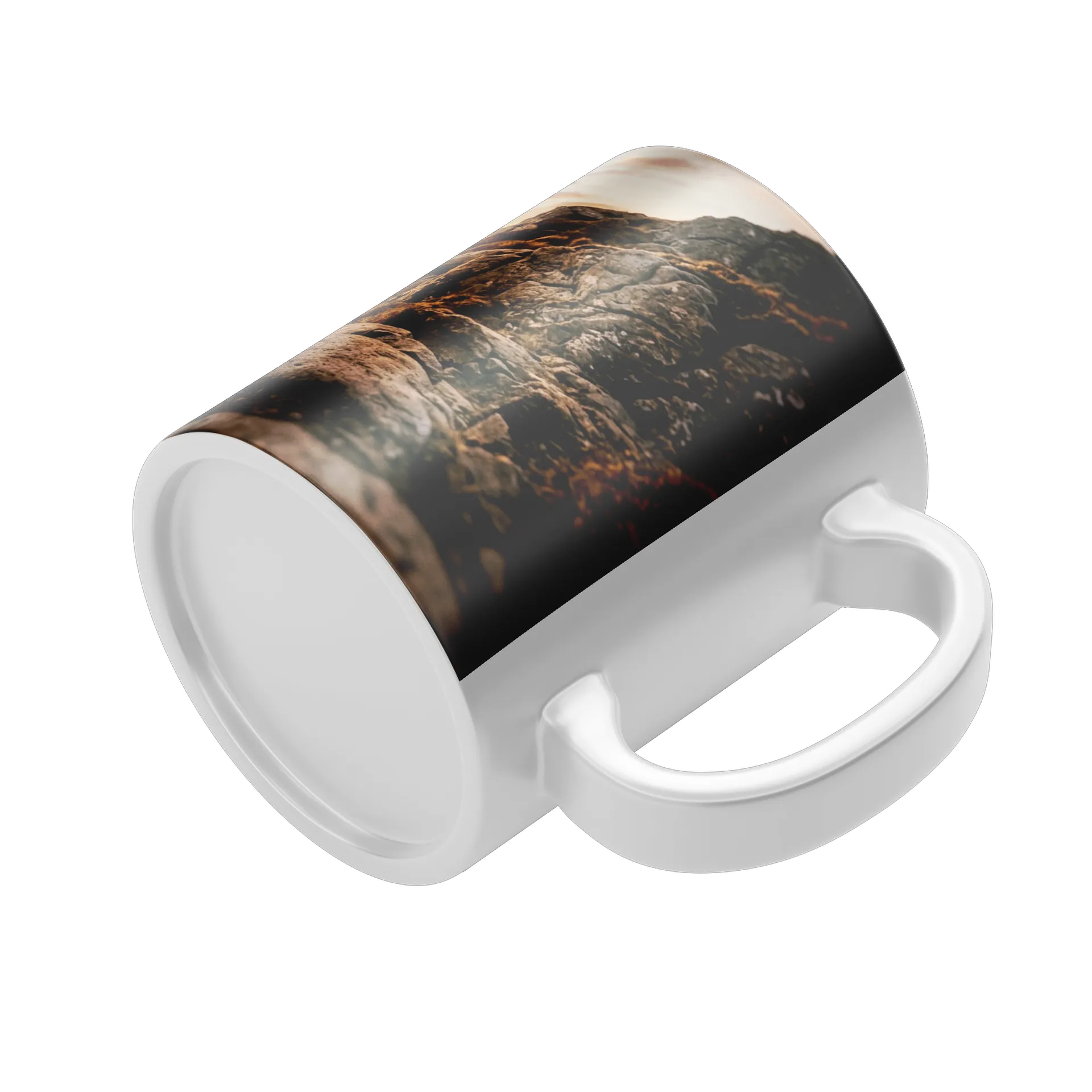 Caneca Paisagem Montanhosa ao Pôr do Sol 325ml - Imagem 4