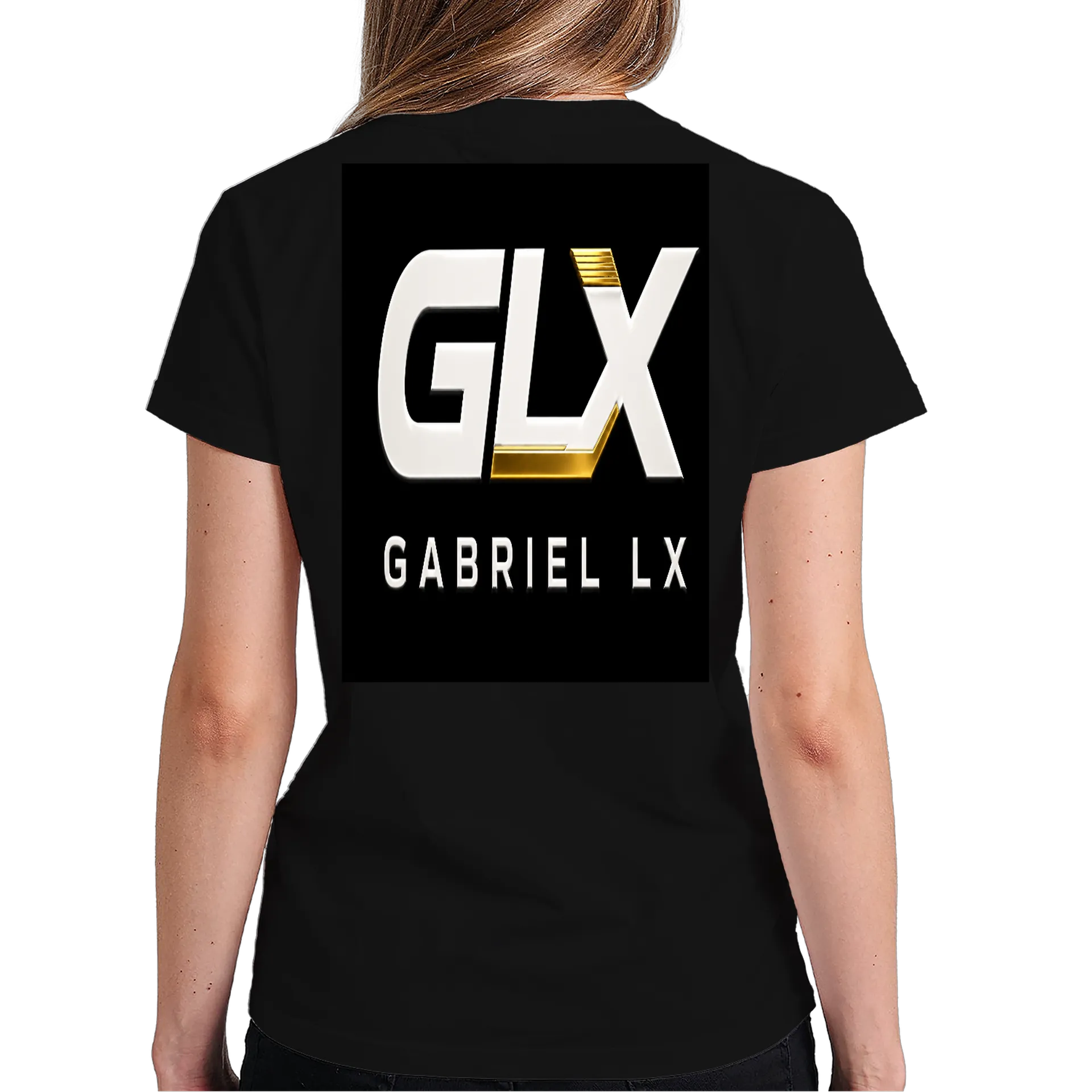 Camiseta Estampa GLX Gabriel LX 100% Algodão Preto - Imagem 6