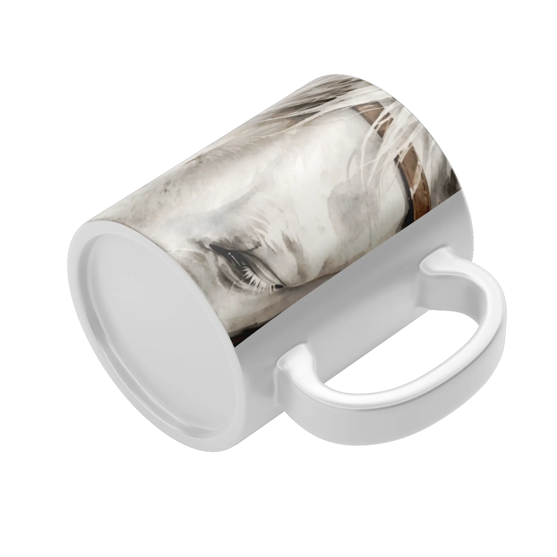 Caneca Porcelana Estampa Retrô Mulher Sonhadora 325ml de estudioemt — imagem 4 de 4