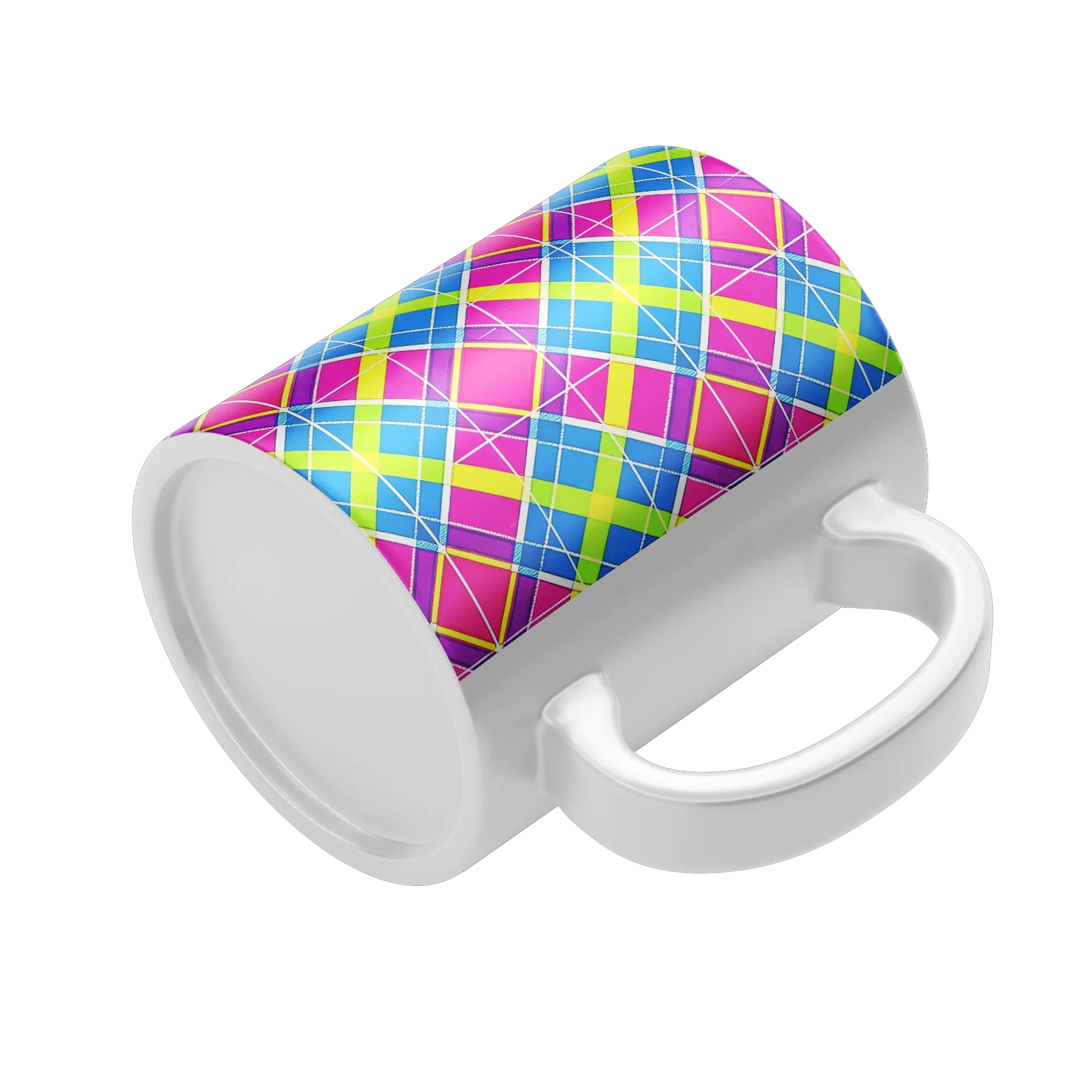 Caneca Estampa Geométrica Colorida 325ml - Imagem 4